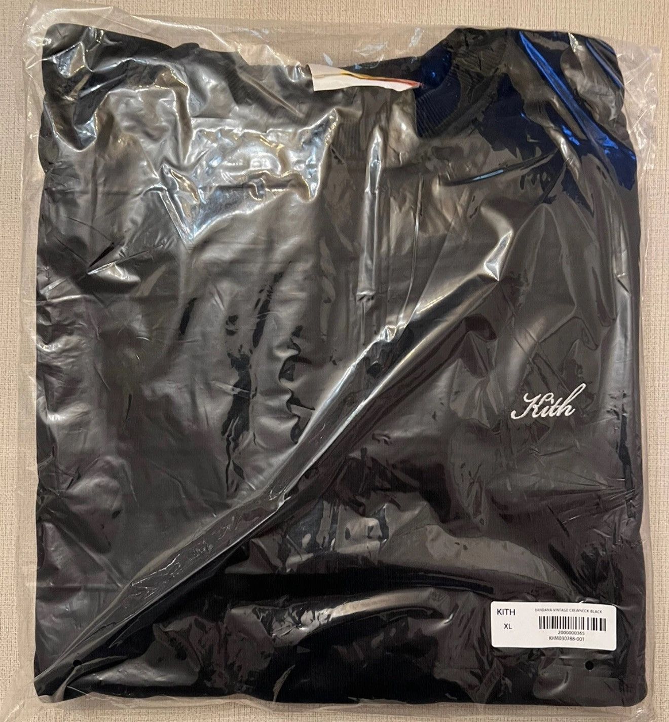 Kith Kith Bandana Vintage Crewneck Sweatshirt in Black Size XL Size US XL / EU 56 / 4 - 4 Thumbnail