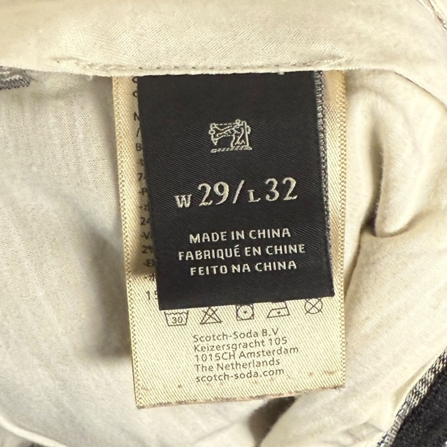 Scotch & Soda Scotch & Soda Men's Size W29/L32 Plaid Trousers Mott-Classic Size US 29 - 6 Thumbnail