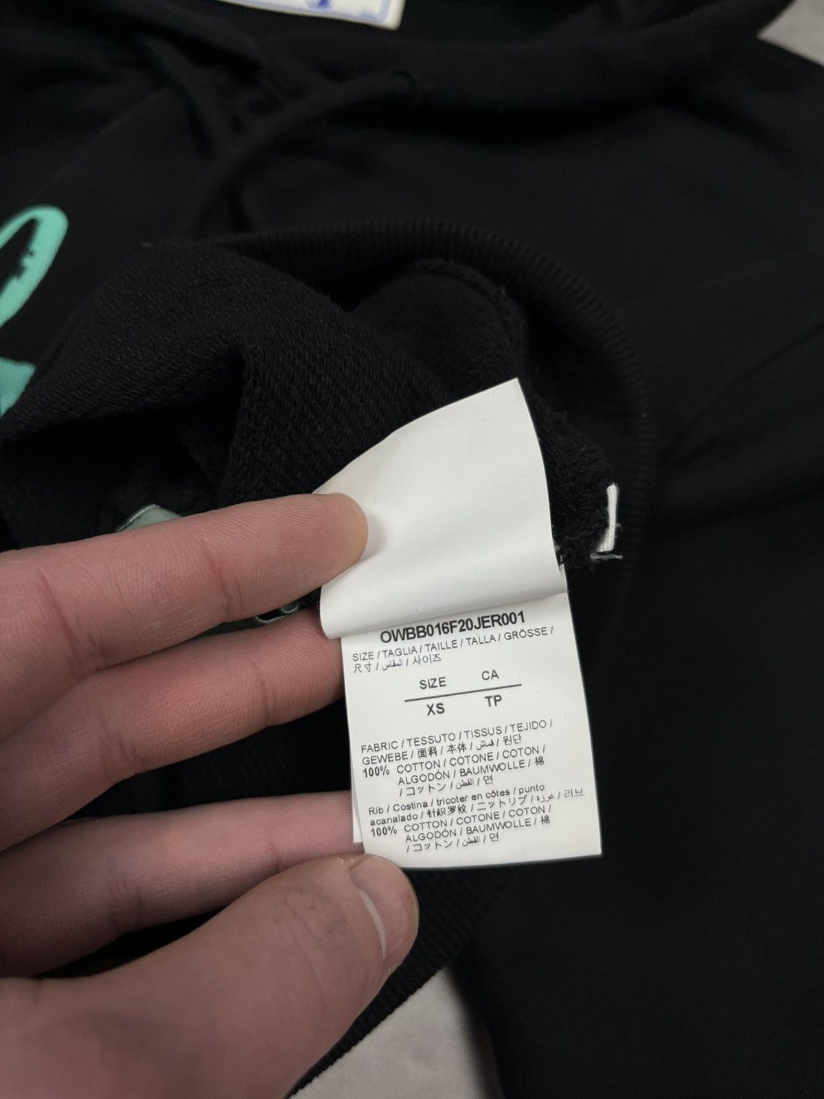 Off-White Off-White Rainbow Gradient Script Logo Cropped Hoodie XS Size XS / US 0-2 / IT 36-38 - 11 Thumbnail