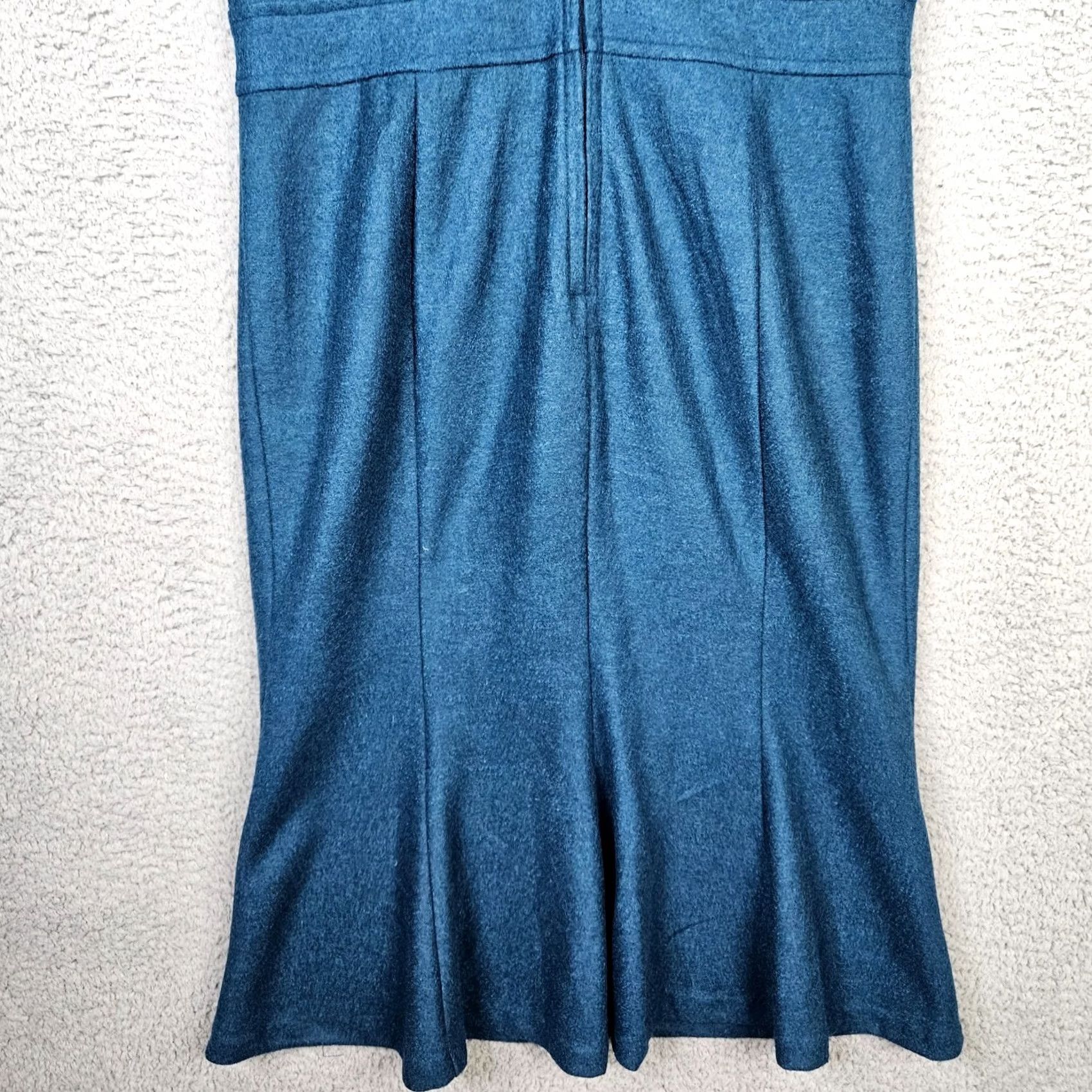 Vintage VINTAGE Collectif London Women's Wool Blend Pin up Midi Sheath Dress Sz 10 Green Size L / US 10 / IT 46 - 4 Thumbnail