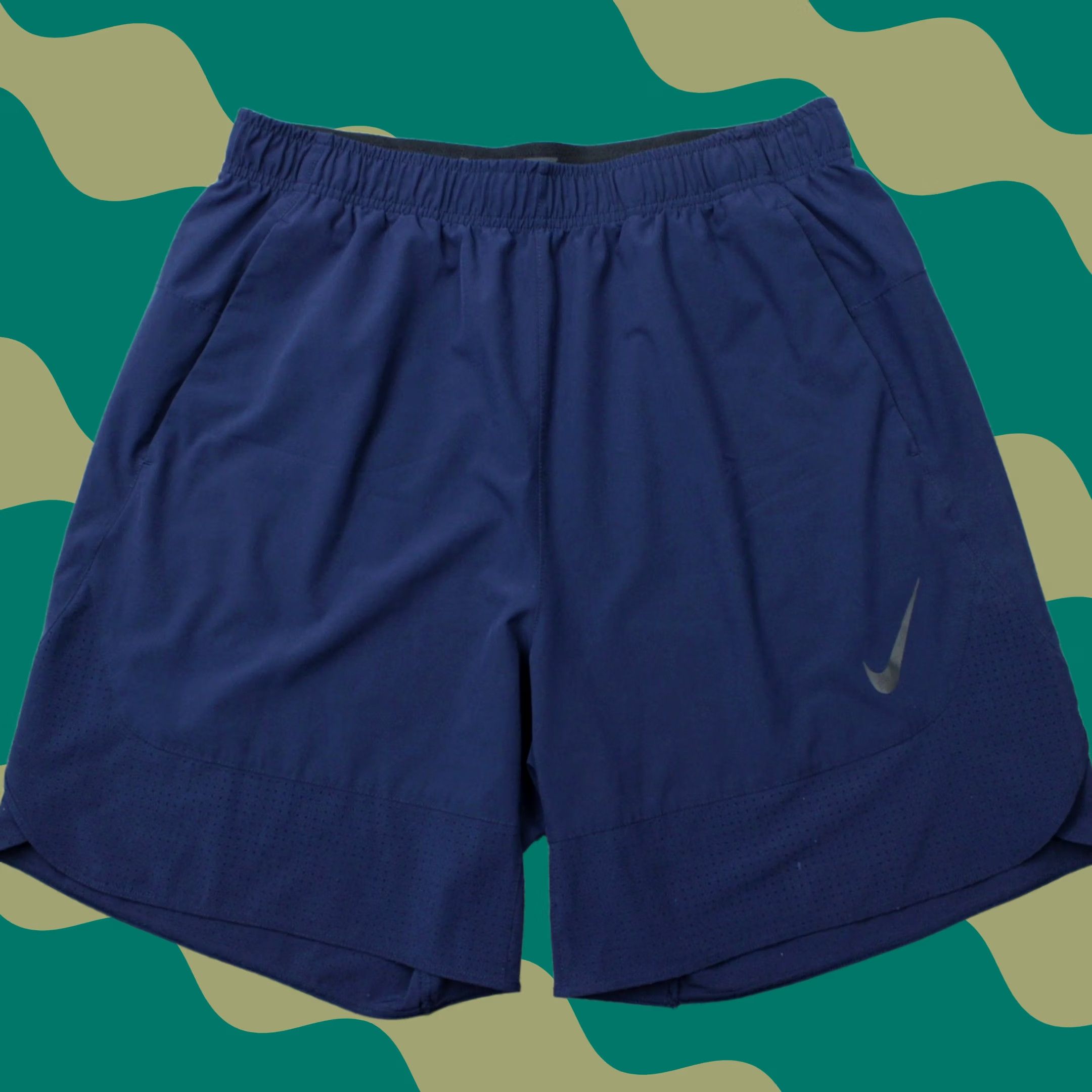 Nike Nike Mens XL Blue 9" Unlined Athletic Shorts Swoosh Workout Gym Athleisure Size US 36 / EU 52 - 1 Thumbnail
