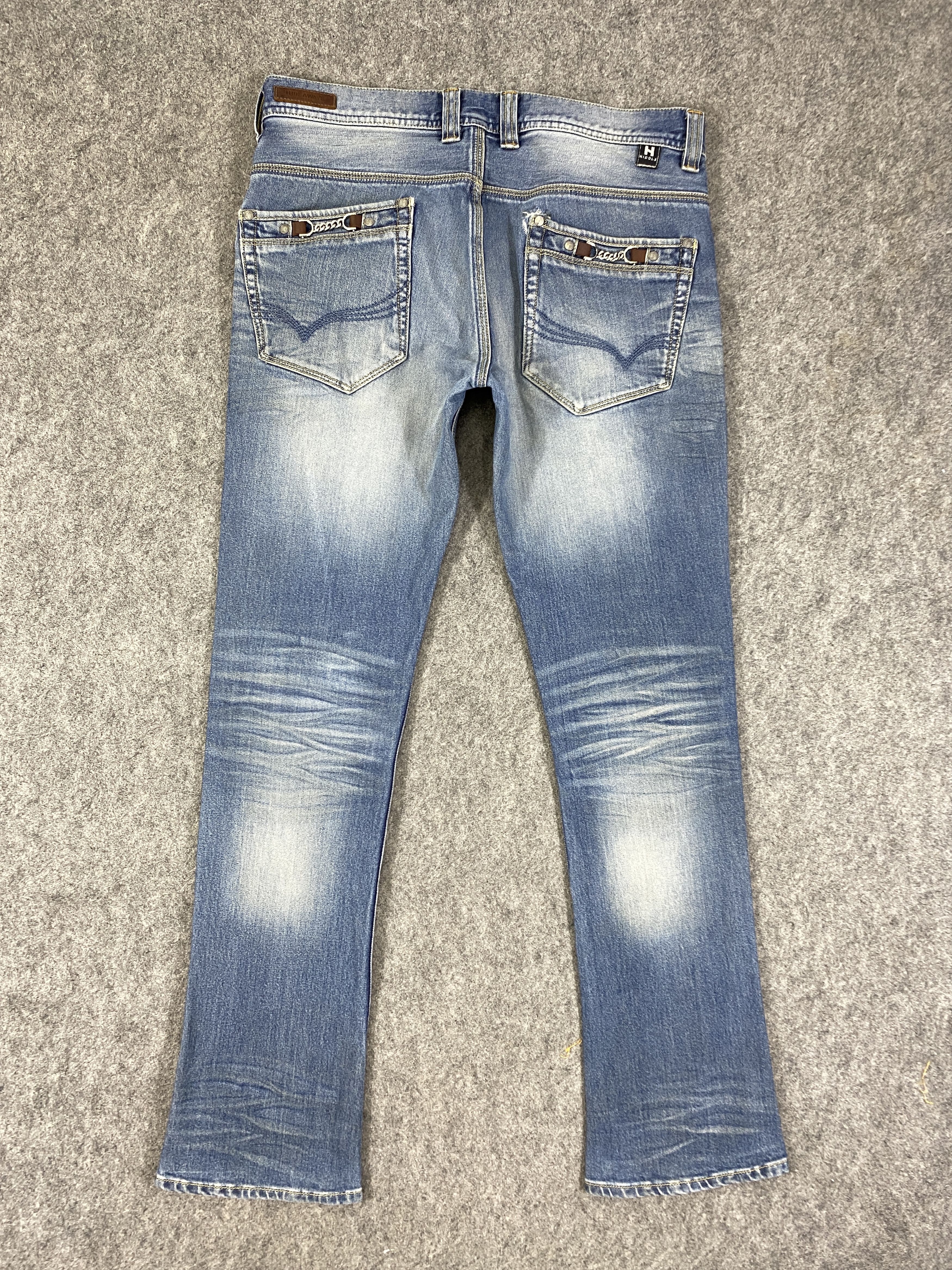 Japanese Brand Faded Blue Vintage Nicole Jeans 32x29 Denim- JN3264 Size US 32 / EU 48 - 2 Thumbnail