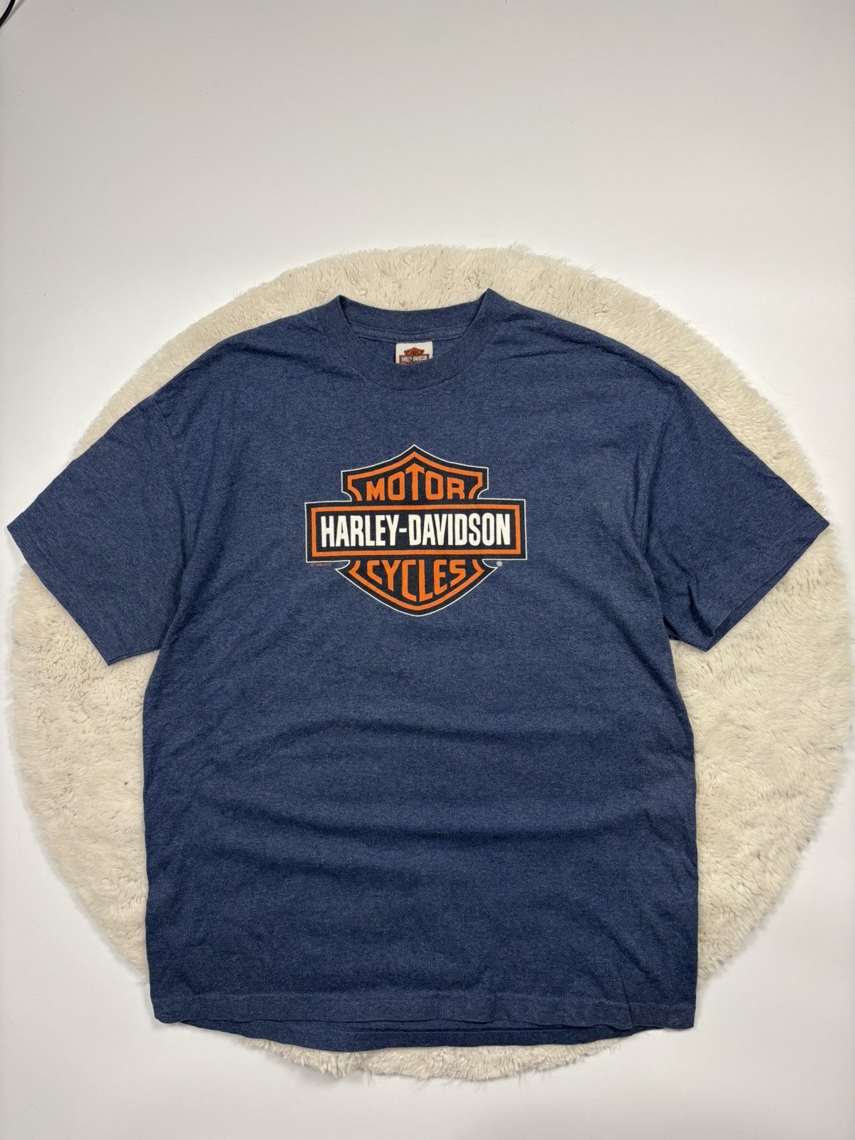 Harley Davidson Harley Davidson 1996 Vintage Clermont Florida Rare T-Shirt Size US XL / EU 56 / 4 - 2 Thumbnail