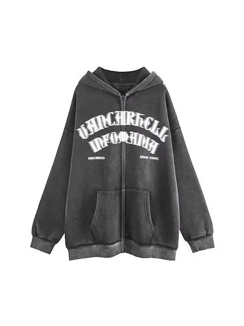 Japanese Brand Mayumi x Kouno Face Graphic Bleached Full Zip Hoodie Size US L / EU 52-54 / 3 - 5 Thumbnail