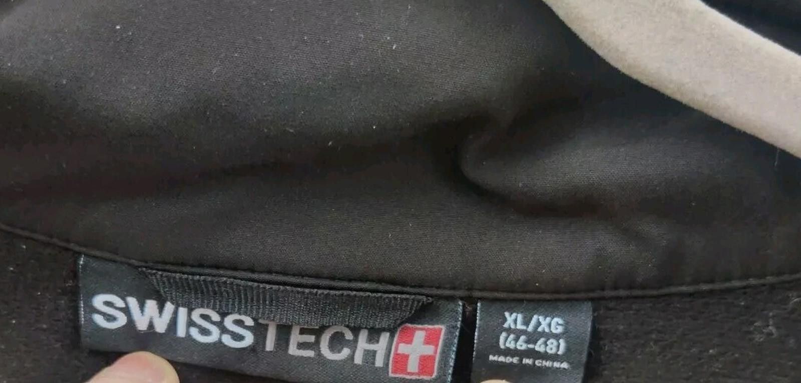 Other Swiss Tech Jacket 46-48 Carbon Gray Black Full Zip Soft She Size US XL / EU 56 / 4 - 10 Thumbnail
