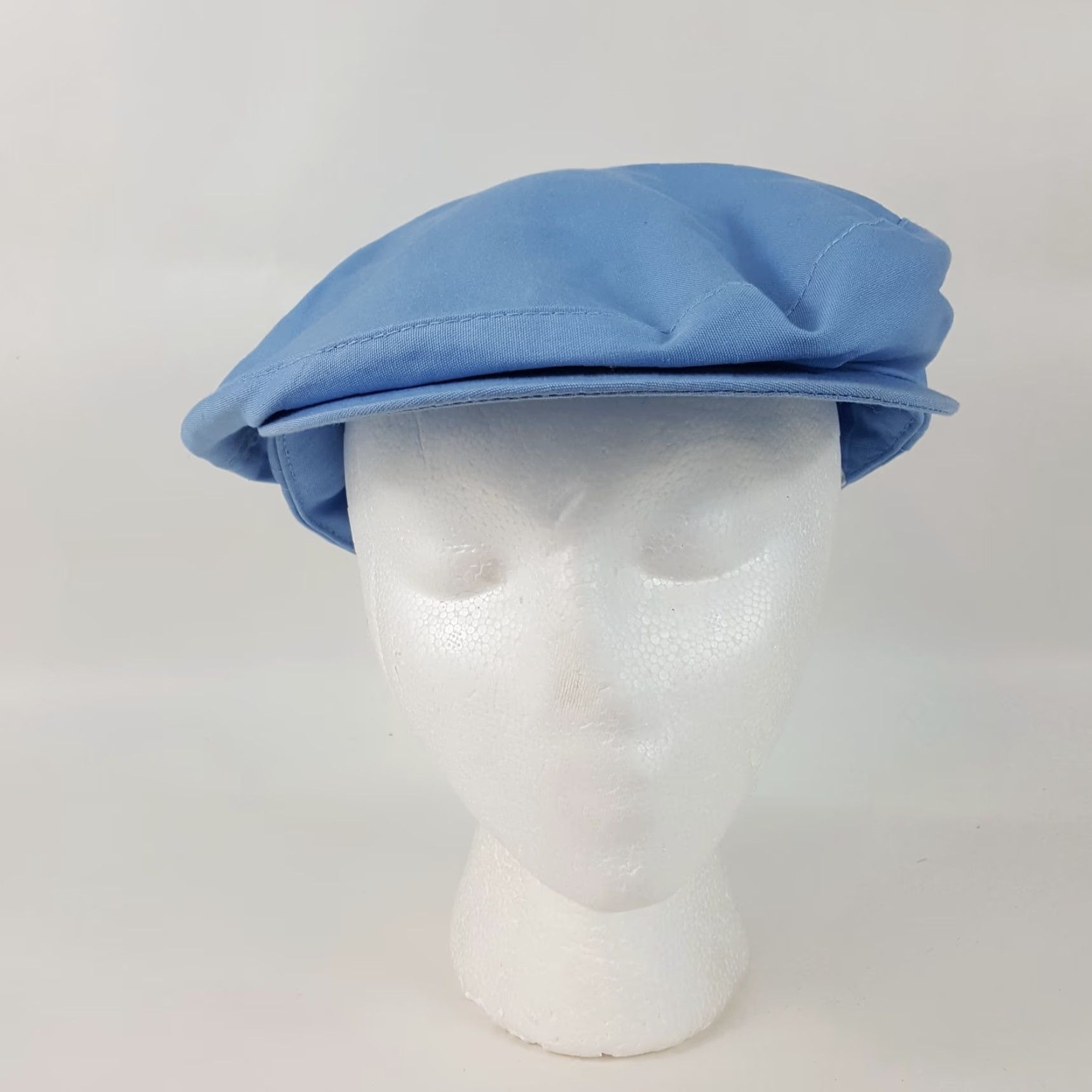 Vintage VINTAGE Vintage 80s Blue Preppy Cabbie Golf Hat Snapback Adjustable Newsboy Gatsby Cap - Town Talk Men's Cotton Newsboy Cap Size ONE SIZE - 2 Thumbnail