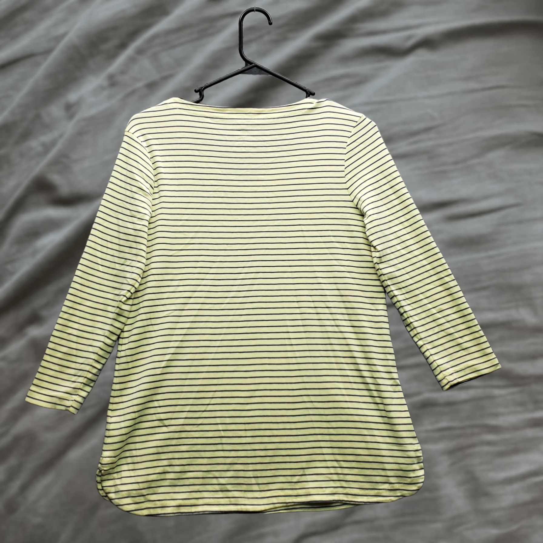 J. Jill J. Jill Shirt Womens XS Multicolor Striped Pima Cotton 3/4 Sleeve Pullover Tee Size XS / US 0-2 / IT 36-38 - 1 Thumbnail