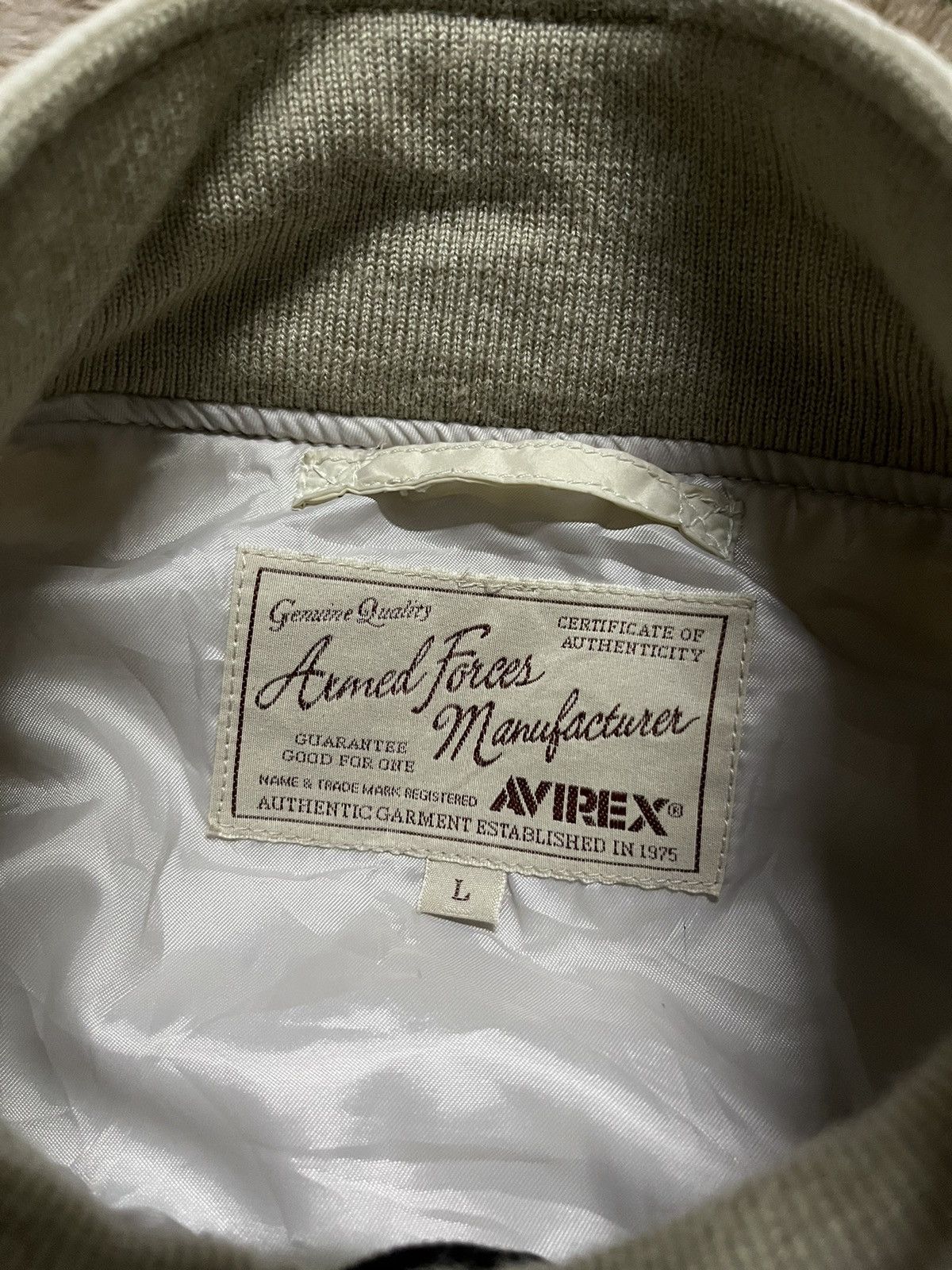 Avirex RARE Avirex USA Embroidery Spell Out Bomber Jacket Size US L / EU 52-54 / 3 - 8 Thumbnail
