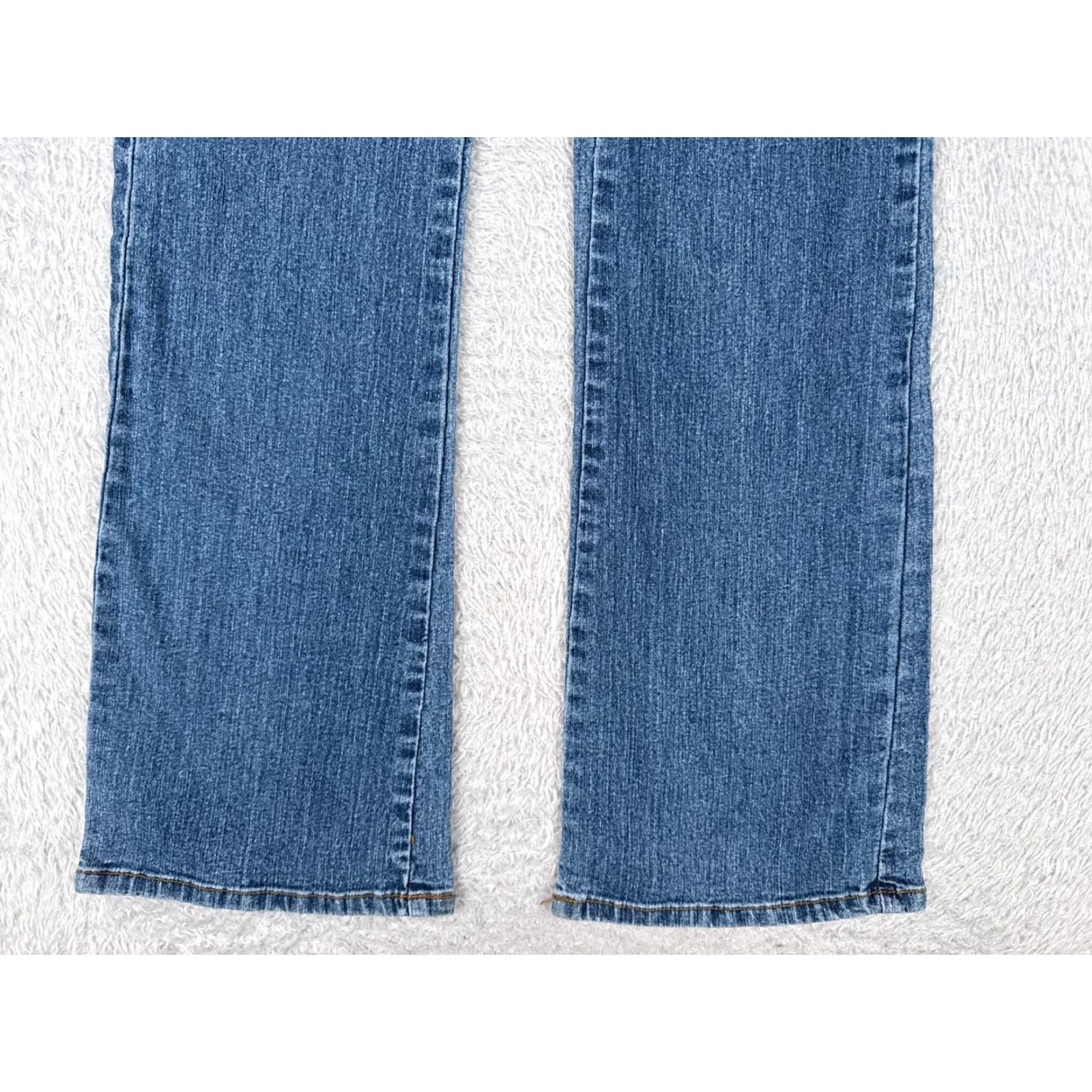 Vintage VINTAGE Andre Ferre Jeans Juniors 3 Blue Denim Flared Bootcut Low Rise Ramie Blend 26x30 Womens Jeans Size 26" / US 2 / IT 38 - 2 Thumbnail