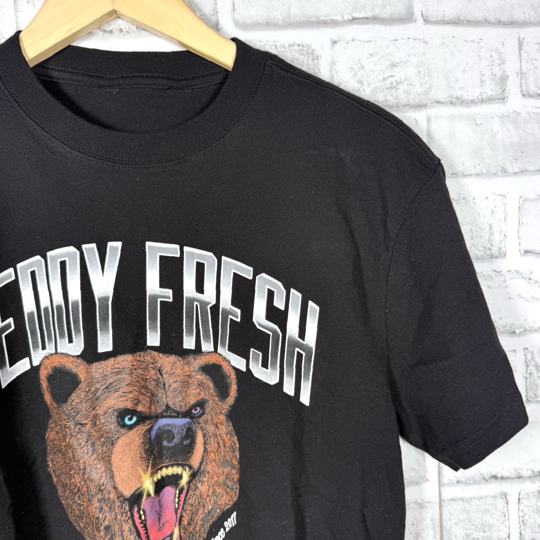 Teddy Fresh VINTAGE Teddy Fresh 100% Cotton Black Graphic Tee Mens Size M Size US L / EU 52-54 / 3 - 2 Thumbnail