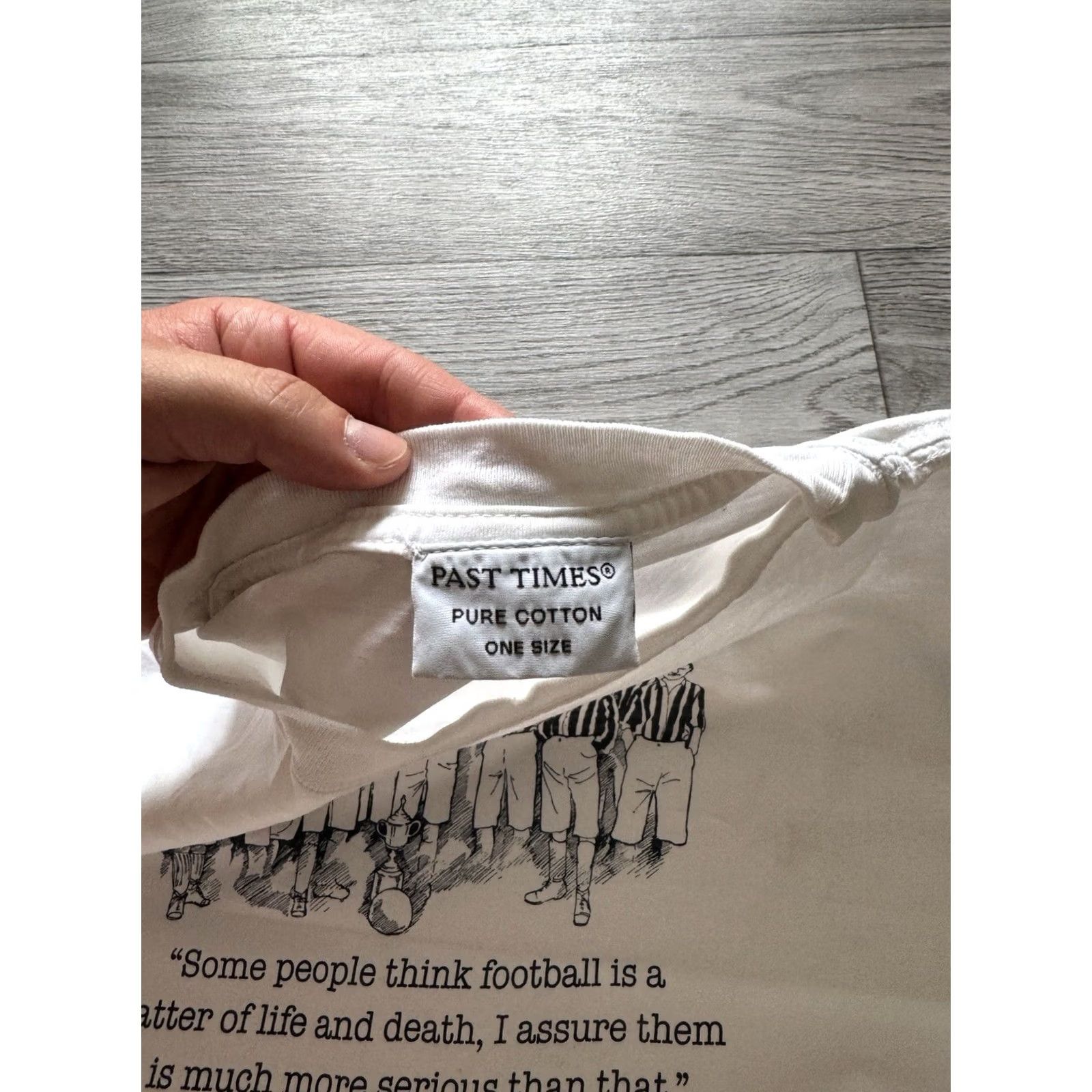 Vintage VINTAGE Past Times T-Shirt White 90s Liverpool Bill Shankly One Size Mens OS Ballard Phrase Football Merchandise Size US M / EU 48-50 / 2 - 7 Thumbnail