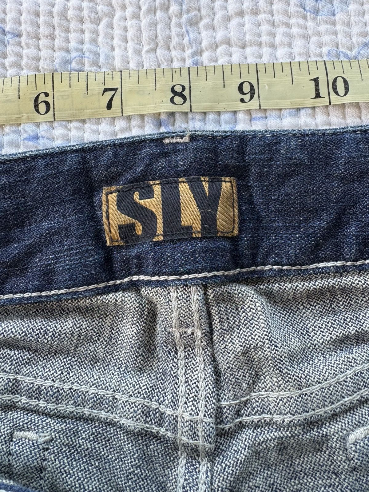 SLY Japanese SLY Glamour Guarented Streetwear Flared Denim Size US 31 - 13 Thumbnail