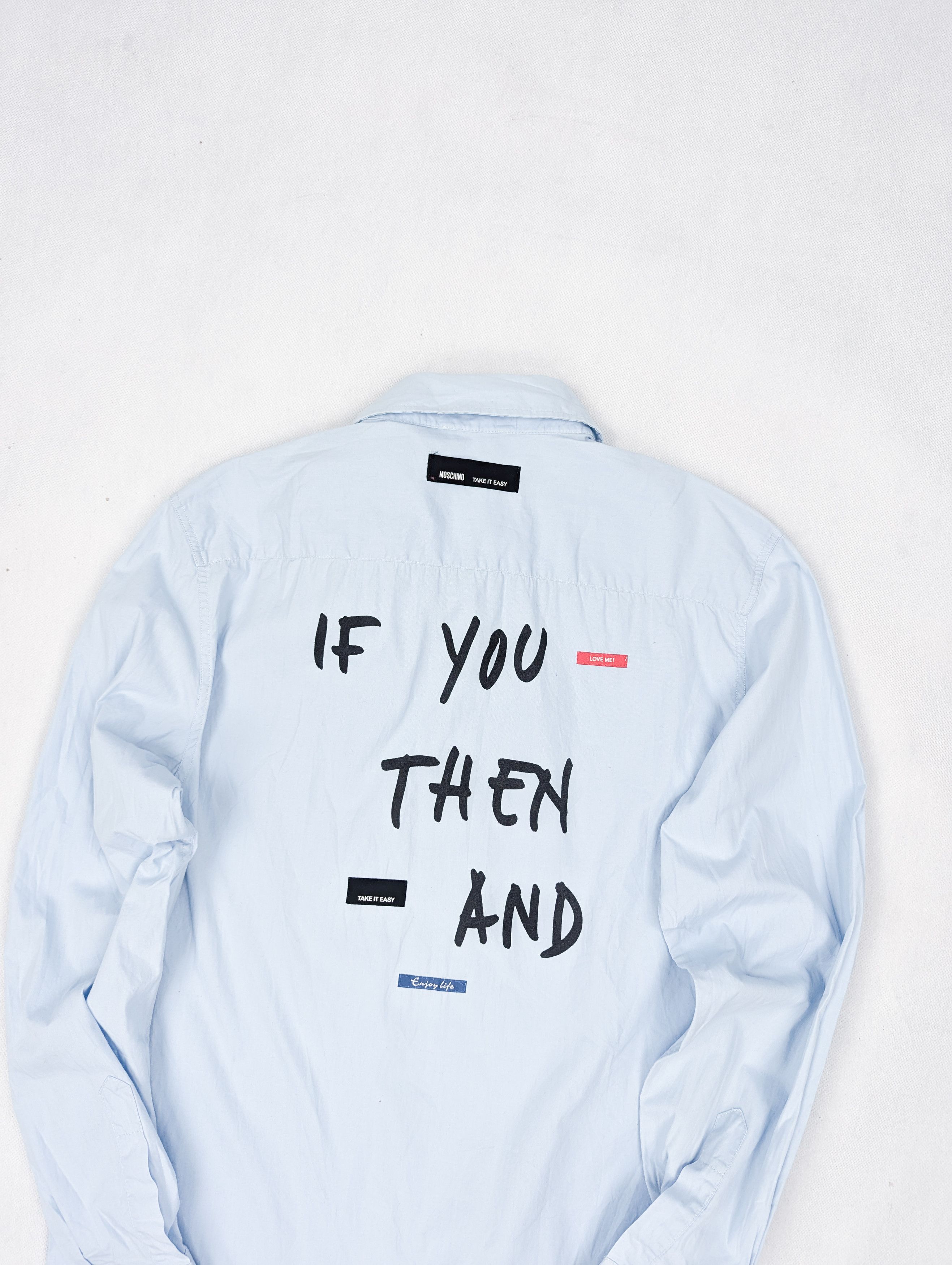 Moschino Moschino blue shirt S Size US S / EU 44-46 / 1 - 2 Thumbnail