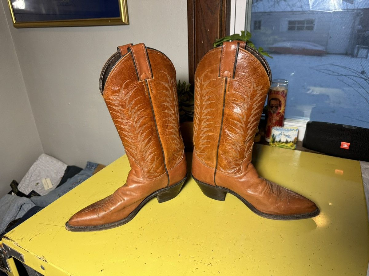 Justin Boots × Vintage Vintage Justin Cowboy Boots Sz 7 B Size US 7 / EU 40 - 5 Thumbnail