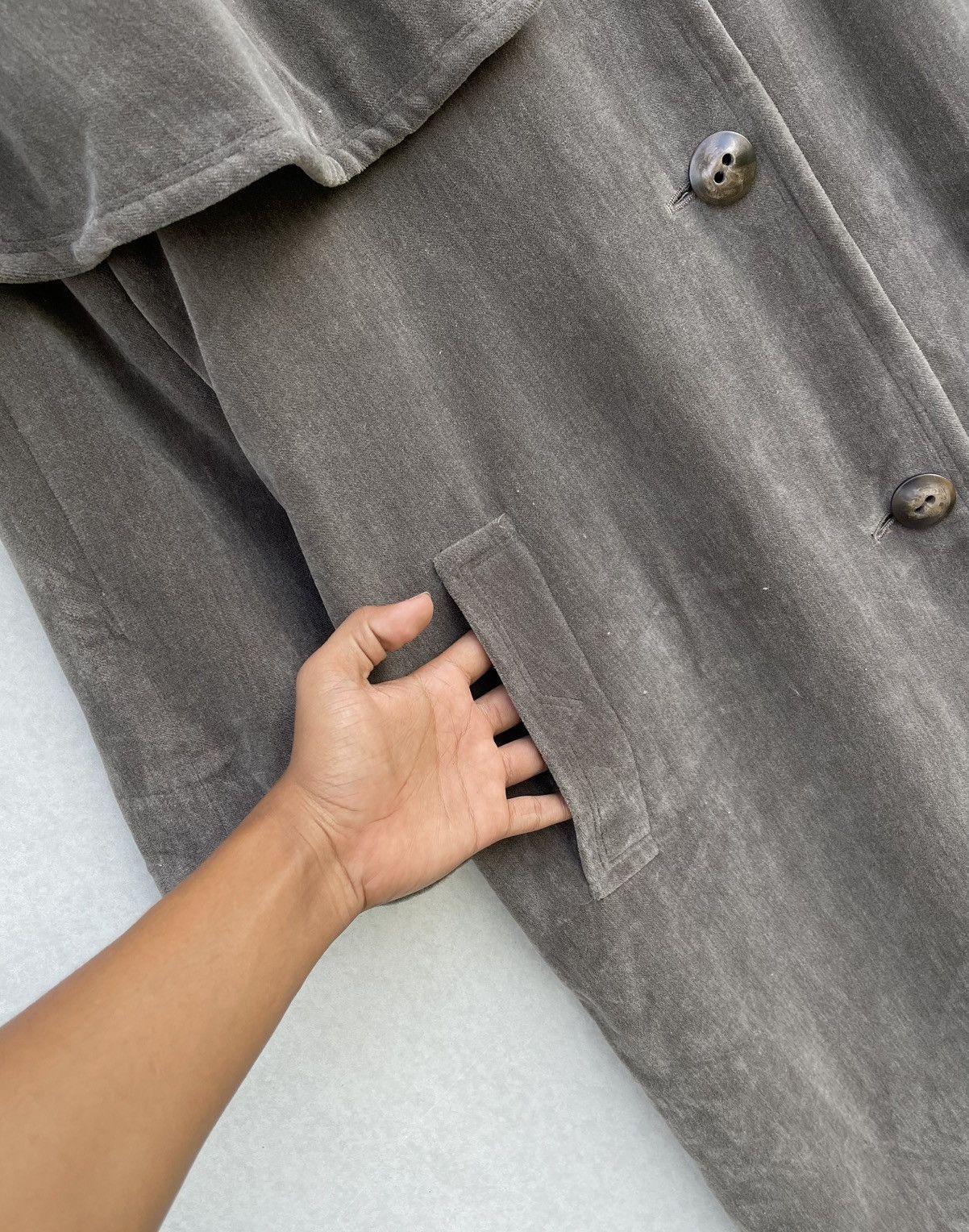 Beauty Beast × Japanese Brand 🔥Vintage Loris Azzaro Paris Overcoat Size L / US 10 / IT 46 - 7 Thumbnail