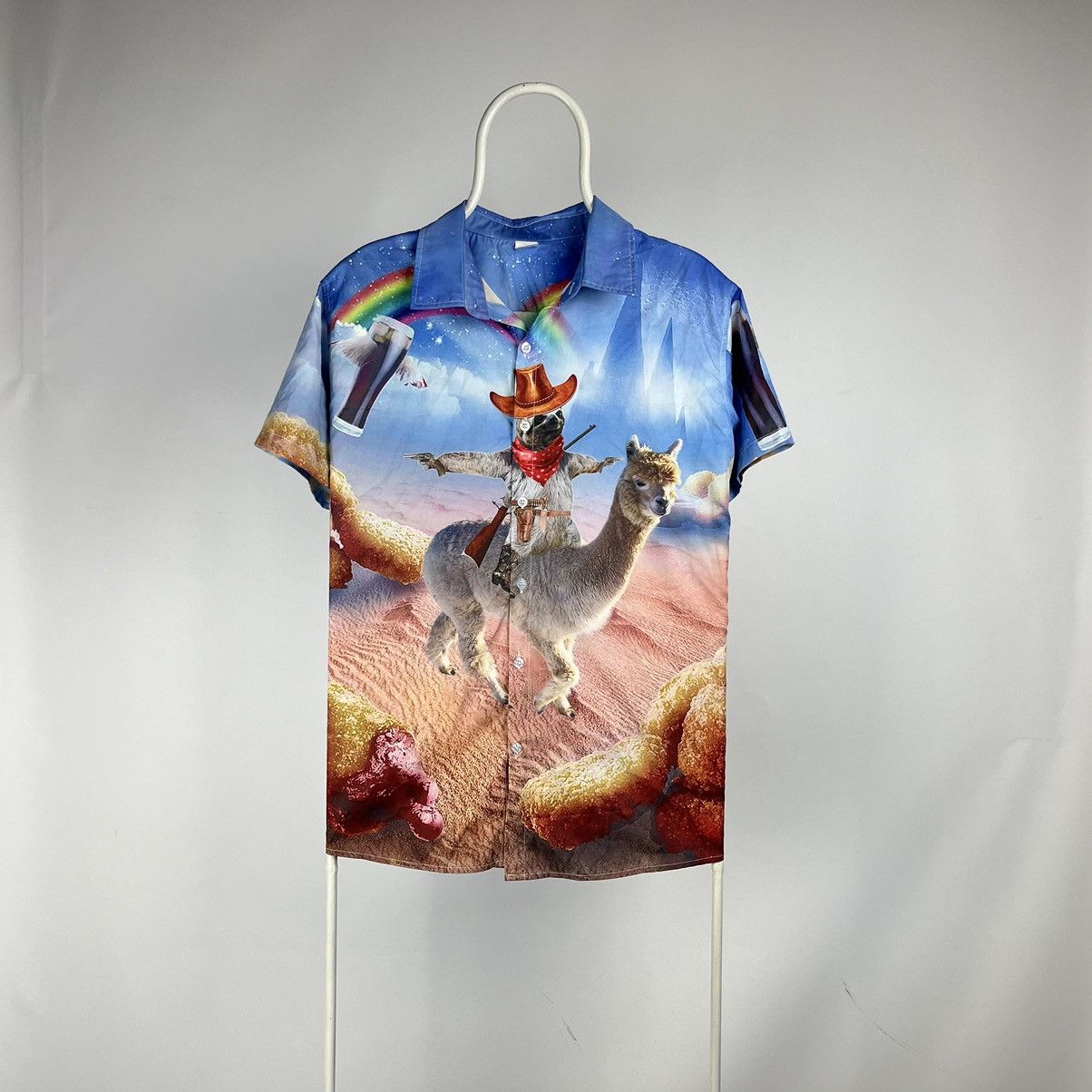 Other Hawaii shirt sloth on llama shirt humor size Medium Size US M / EU 48-50 / 2 - 1 Thumbnail