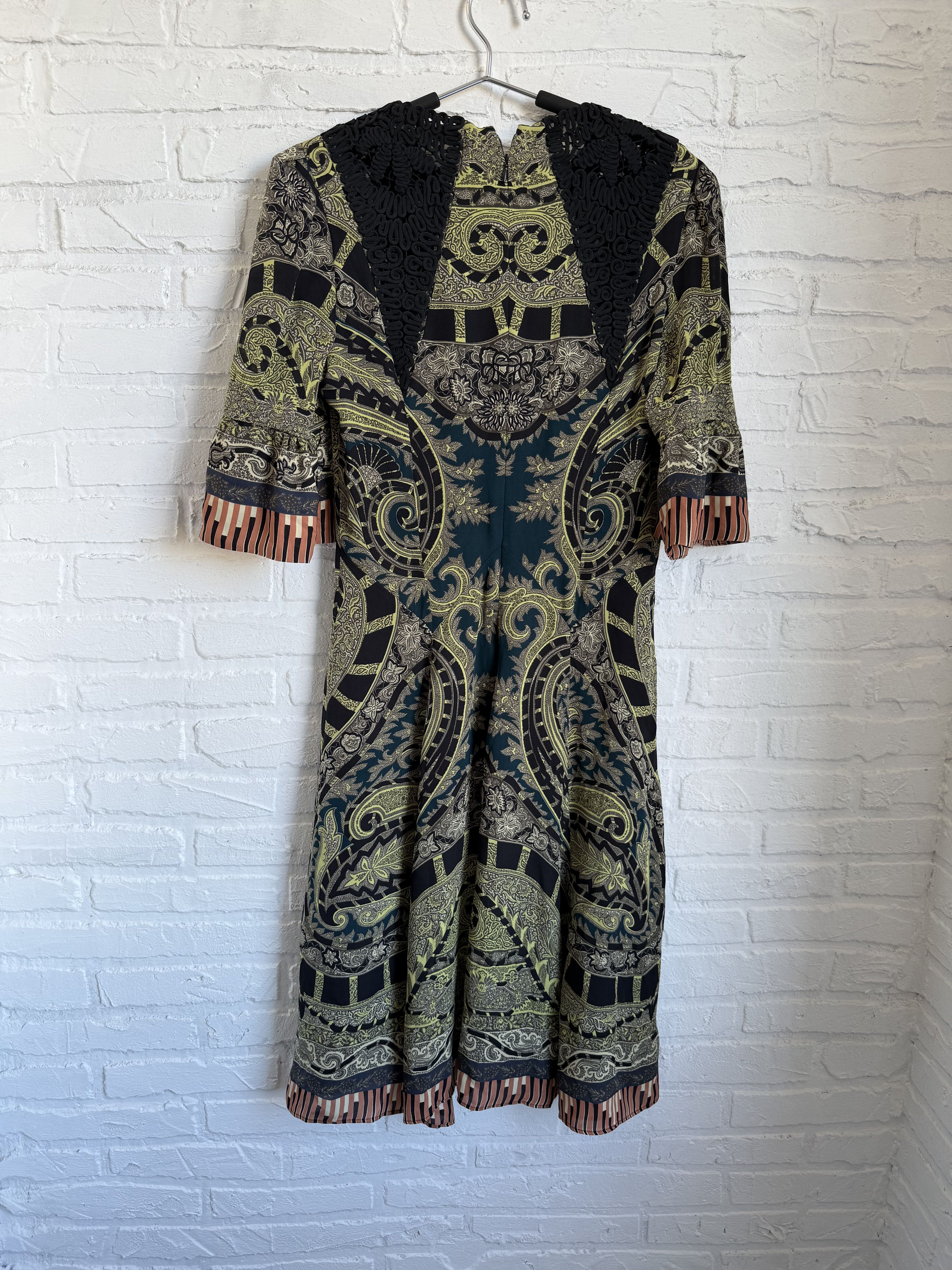 Etro ETRO Silk dress Boho Paisley Print Size M / US 6-8 / IT 42-44 - 2 Thumbnail