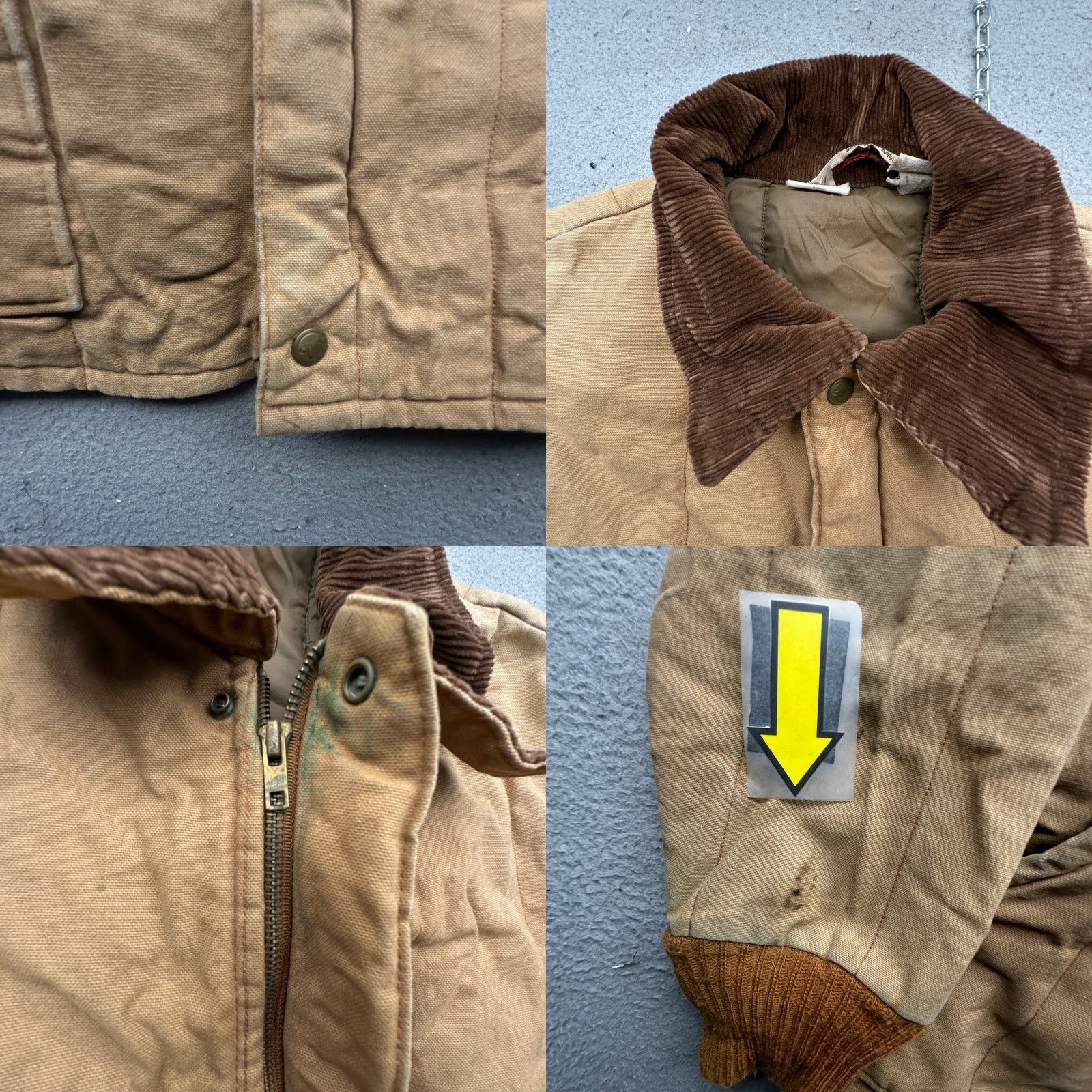 Walls VINTAGE Walls Blizzard Pruf Insulated Canvas Quilted Lined Jacket Men XL Brown Shirt? Size US XL / EU 56 / 4 - 8 Thumbnail