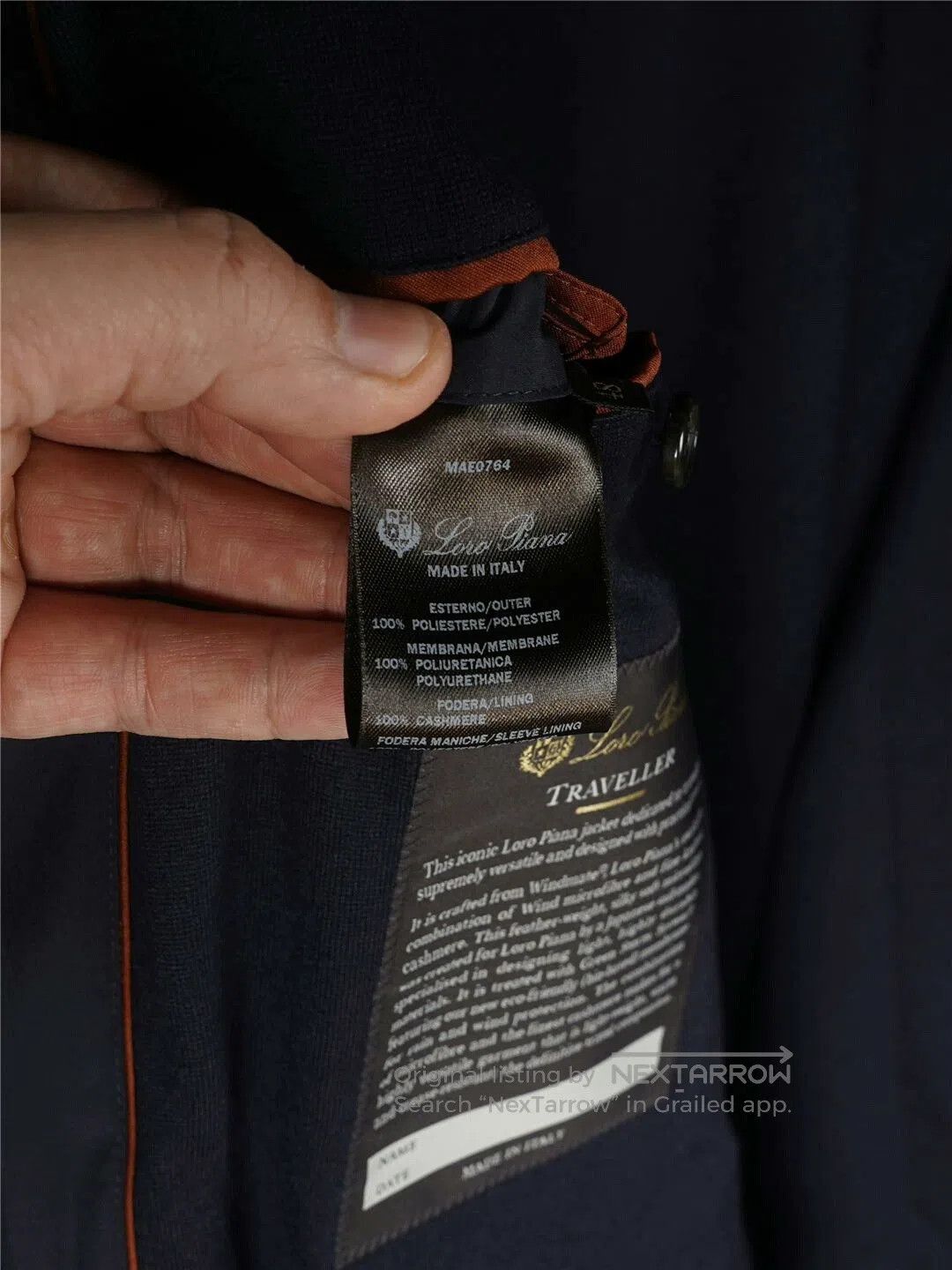 Loro Piana Loro Piana Traveller Jacket Navy Blue. Size US XL / EU 56 / 4 - 7 Thumbnail