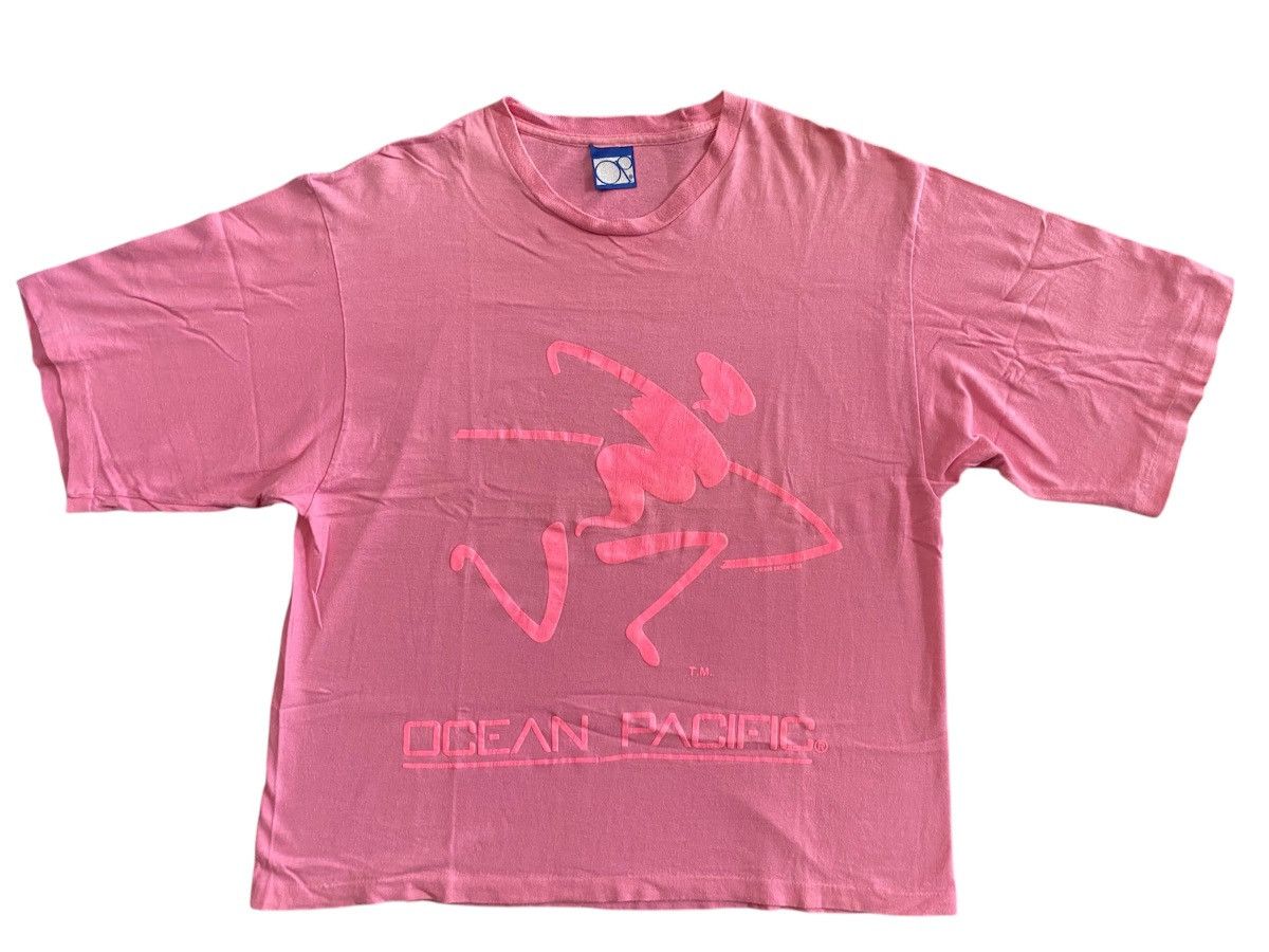 Ocean Pacific × Vintage Vintage 1988 Ocean Pacific Surf Cropped Tee Adult Medium Size US M / EU 48-50 / 2 - 1 Thumbnail