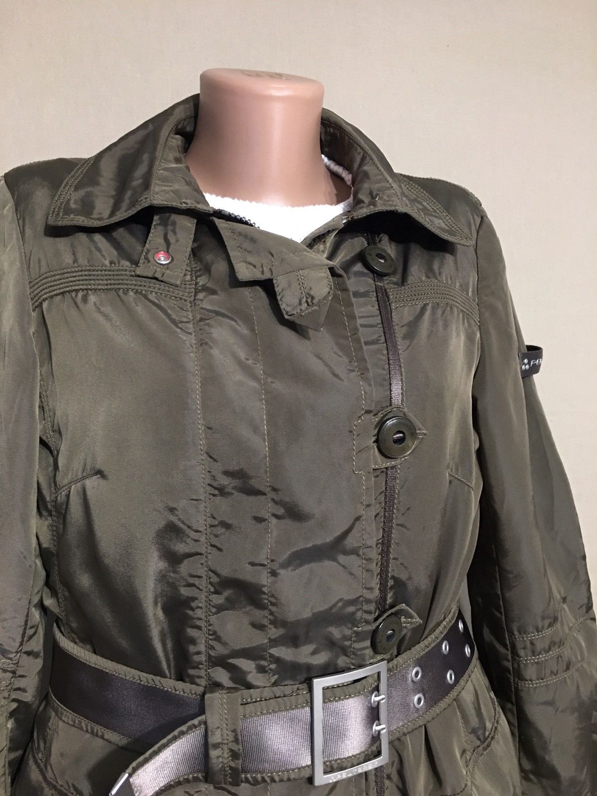 Peuterey Peuterey Khaki Casual Womens Water Mill Jacket IT 44 Size M / US 6-8 / IT 42-44 - 3 Thumbnail