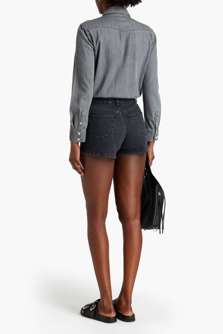 Maje MAJE Denim playsuit Gray Size FR 40 Original Price $340 Size 28" / US 6 / IT 42 - 2 Thumbnail