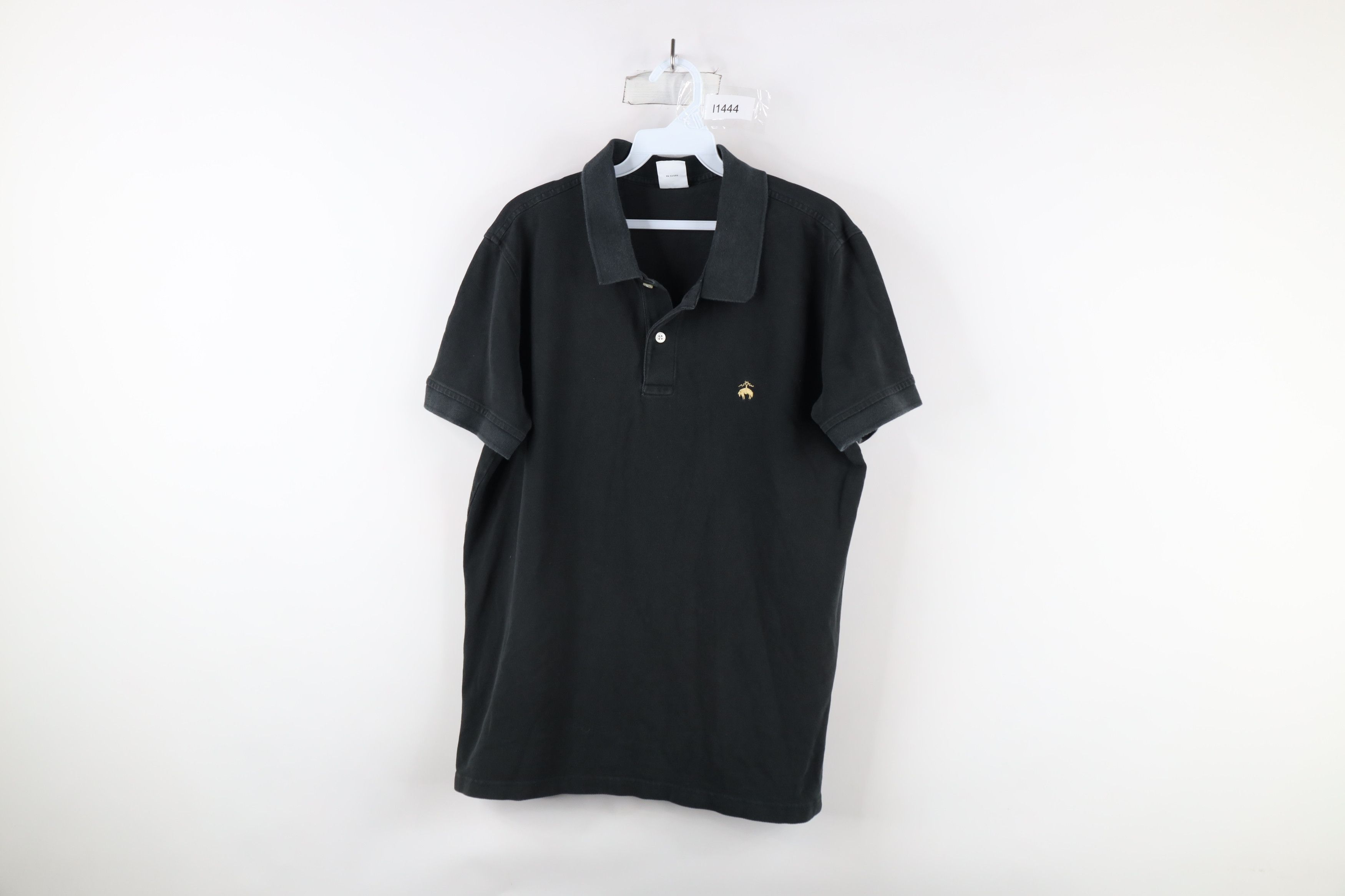 Brooks Brothers Vintage Brooks Brothers Faded Collared Golf Polo Shirt Black Size US L / EU 52-54 / 3 - 1 Thumbnail