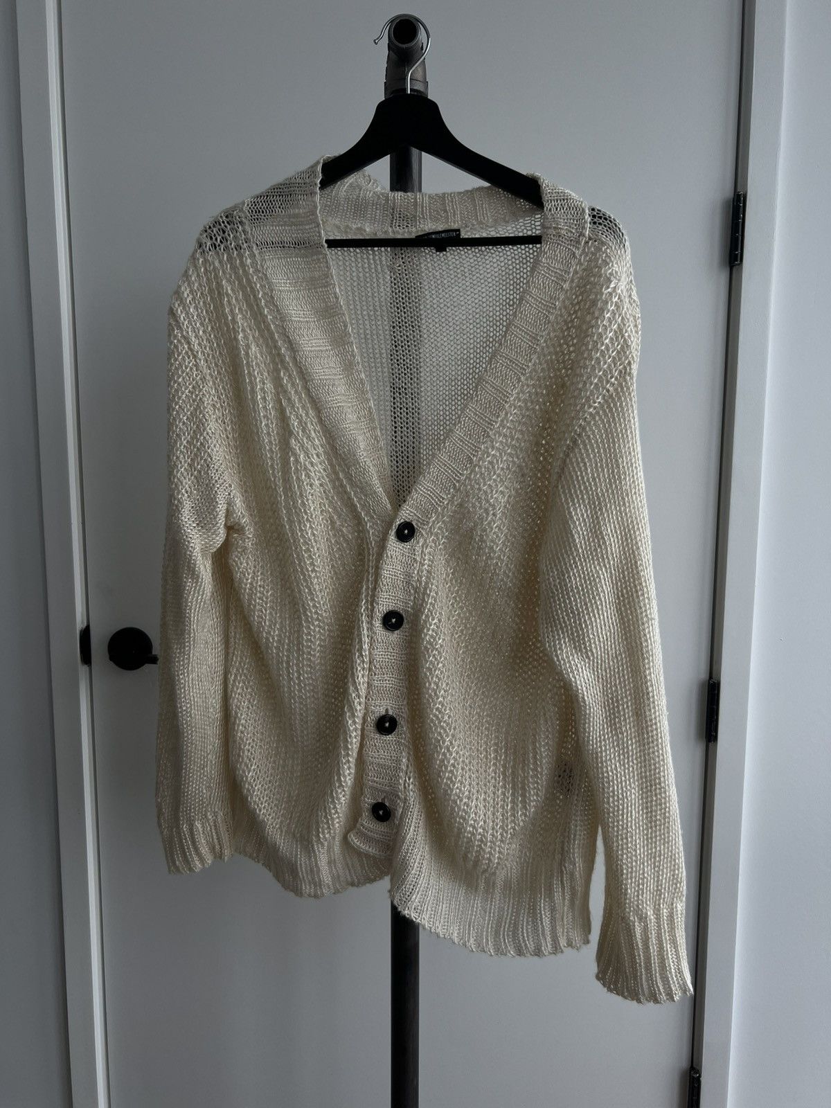 Ann Demeulemeester 00s Oversized Asymmetric Cardigan | Grailed