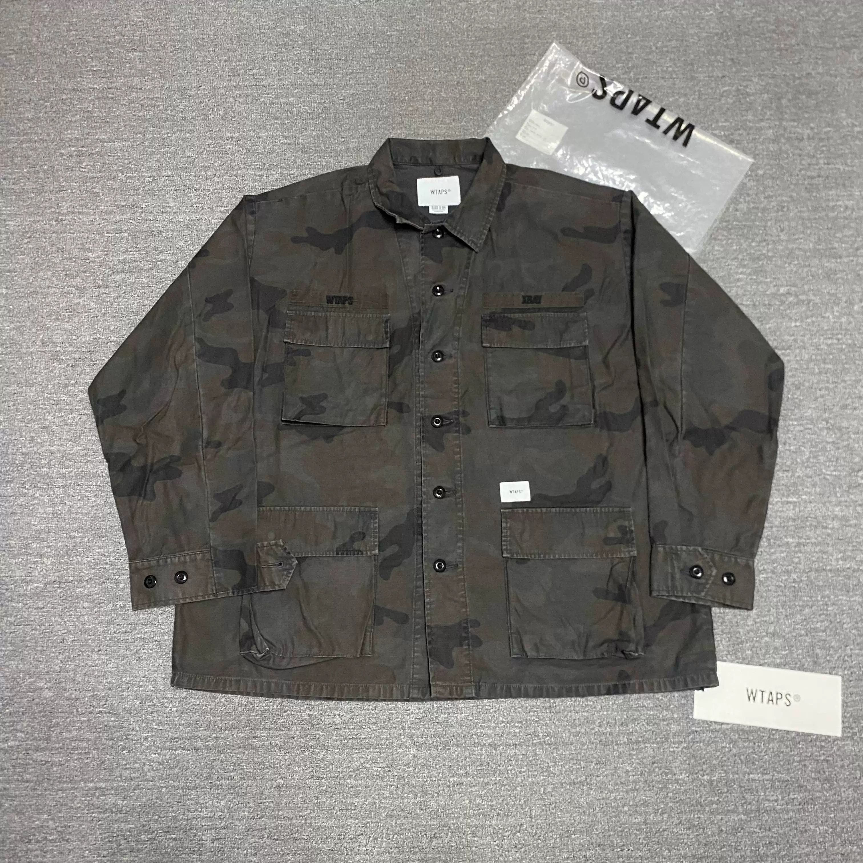 Wtaps WTAPS 20SS JUNGLE Camo Washed Jacket Size US XL / EU 56 / 4 - 1 Thumbnail