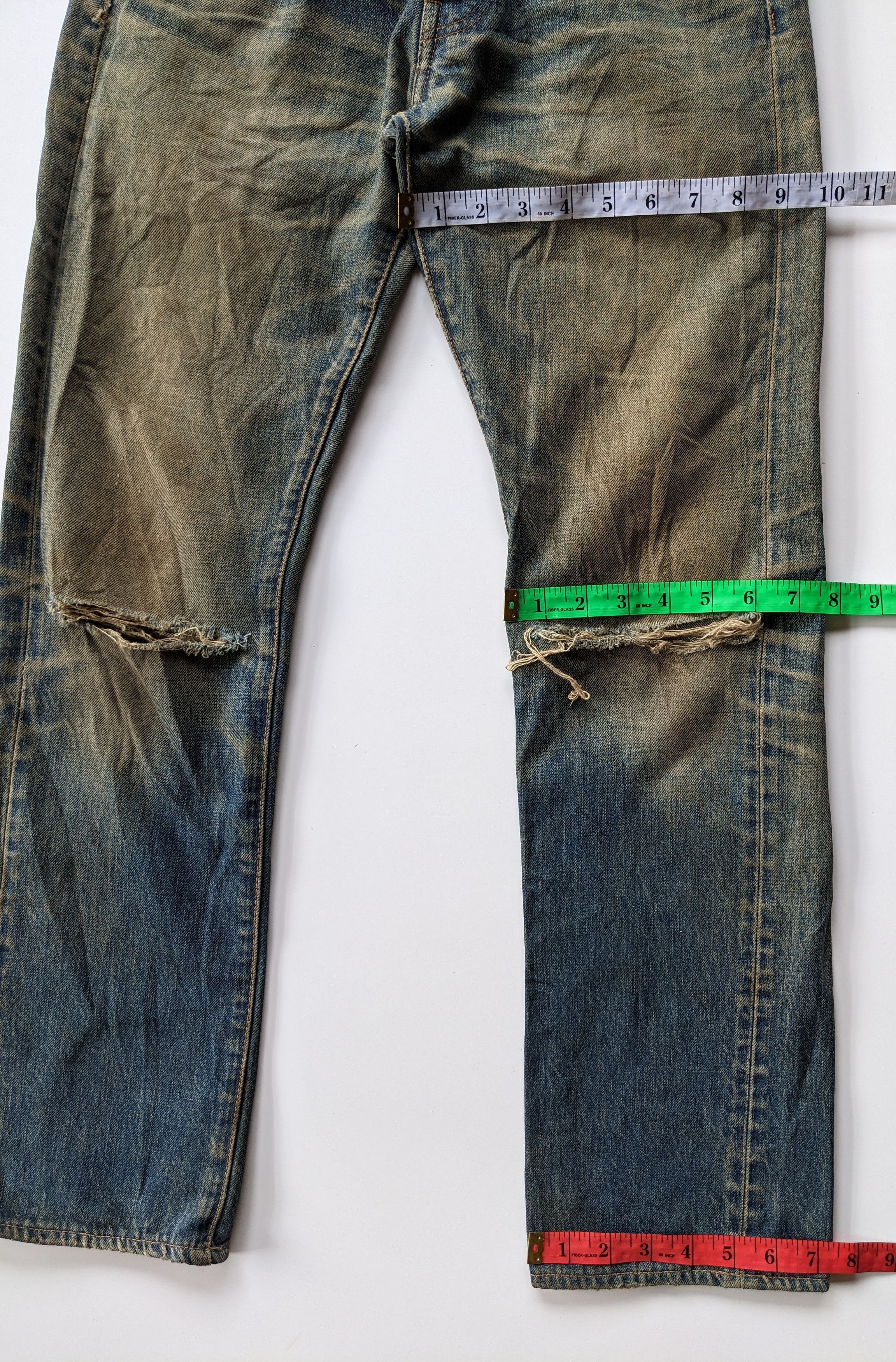 Denime Denime rusty distressed selvedge jeans Size US 31 - 12 Thumbnail