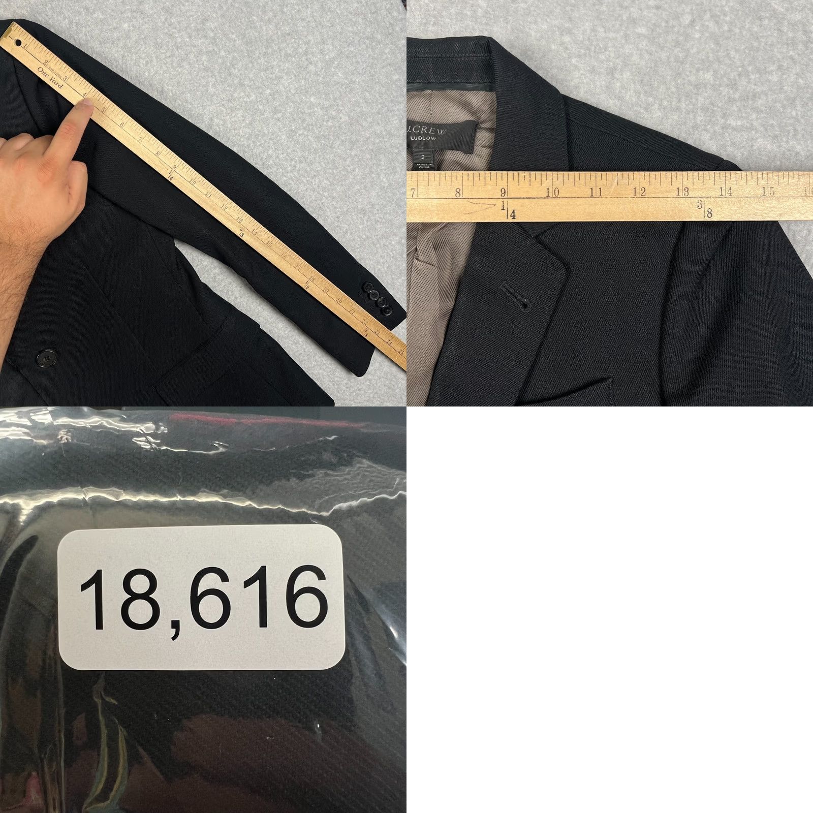 J.Crew J.CREW Ludlow Wool Blazer Sport Coat Womens 2 Black Suit Jacket Formal Business Size XS / US 0-2 / IT 36-38 - 8 Thumbnail