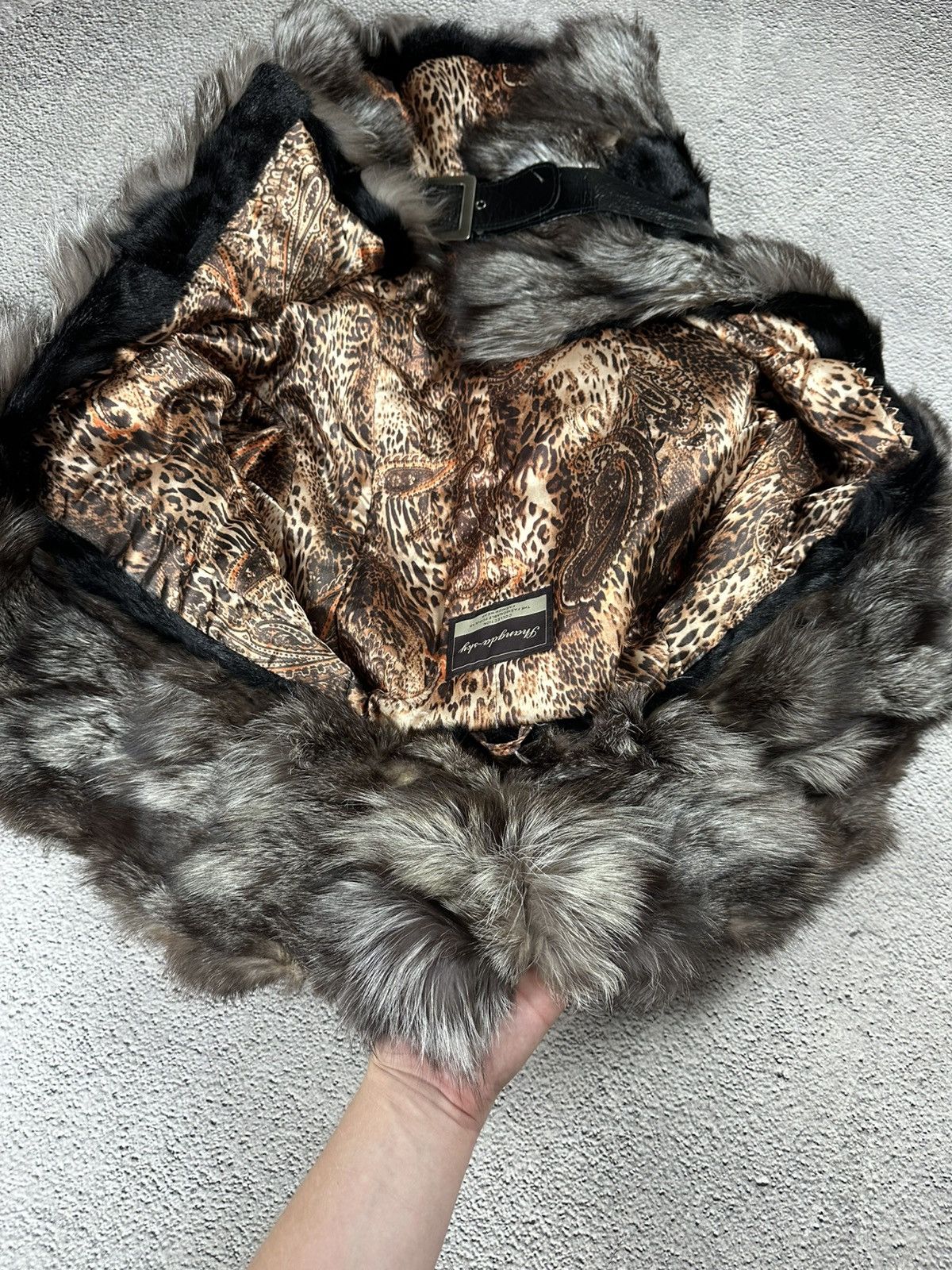 Other Vintage Fur Fuzzy Faux Jacket Japan Gothic Opium Y2K Coat Size M / US 6-8 / IT 42-44 - 18 Thumbnail