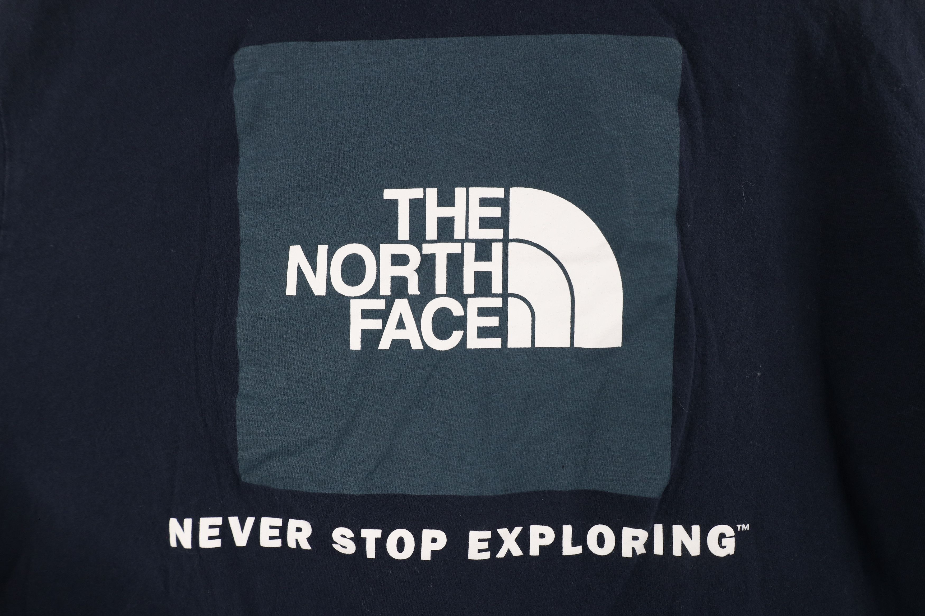 The North Face × Vintage The North Face Spell Out Big Logo Long Sleeve T-Shirt Blue Size US S / EU 44-46 / 1 - 7 Thumbnail