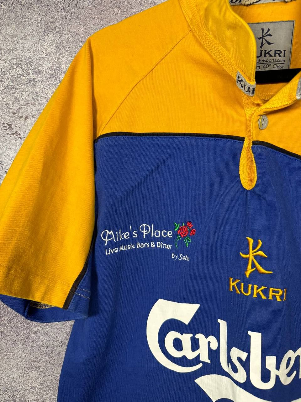 Vintage Jerusalem Lions Union Kukri Rugby Jersey Carlsberg Medium Size US XL / EU 56 / 4 - 4 Thumbnail