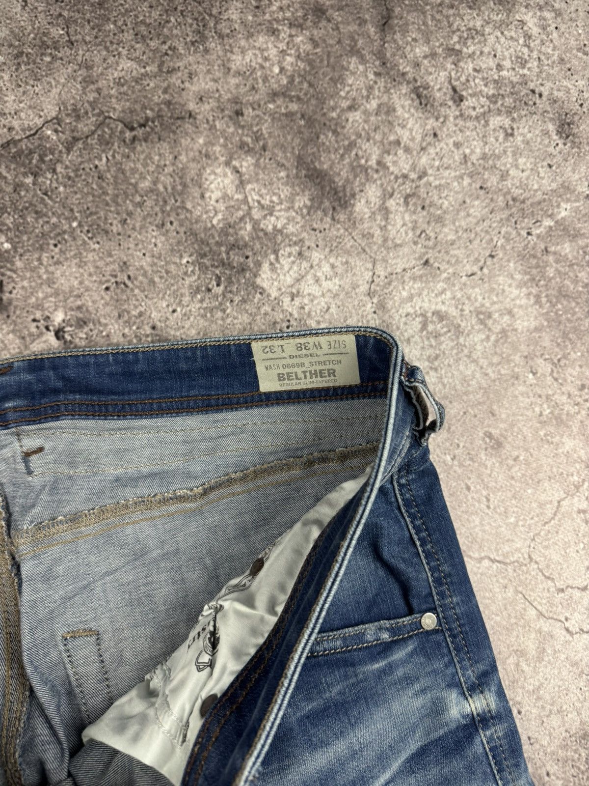 Diesel RARE Diesel Belther VINTAGE Denim Y2K Distressed Jeans Pants Size US 38 / EU 54 - 8 Thumbnail