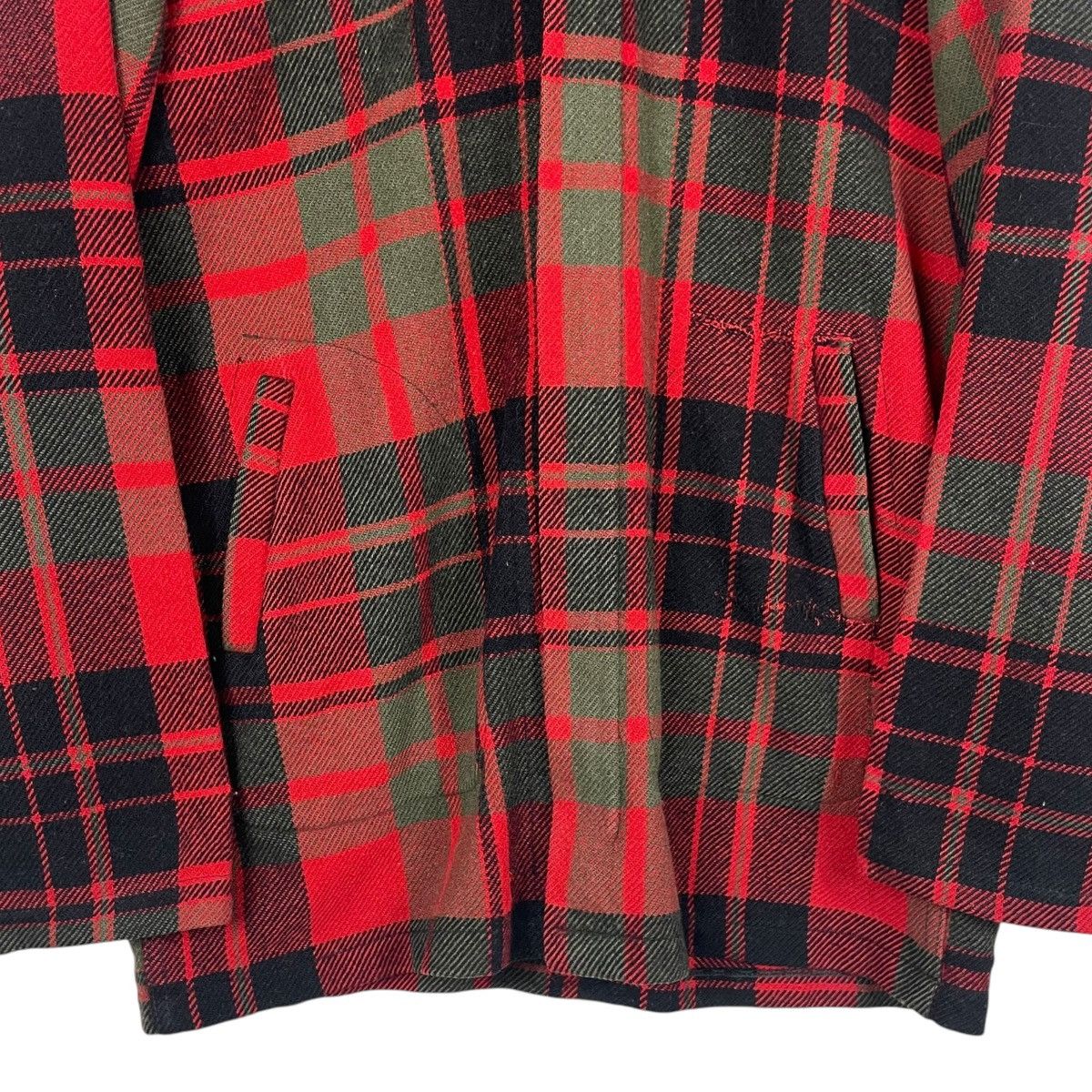 Vintage × Woolrich Woolen Mills 💥60s WOOLRICH USA MADE PLAID CHECKED HOODIE JACKET Size US L / EU 52-54 / 3 - 5 Thumbnail