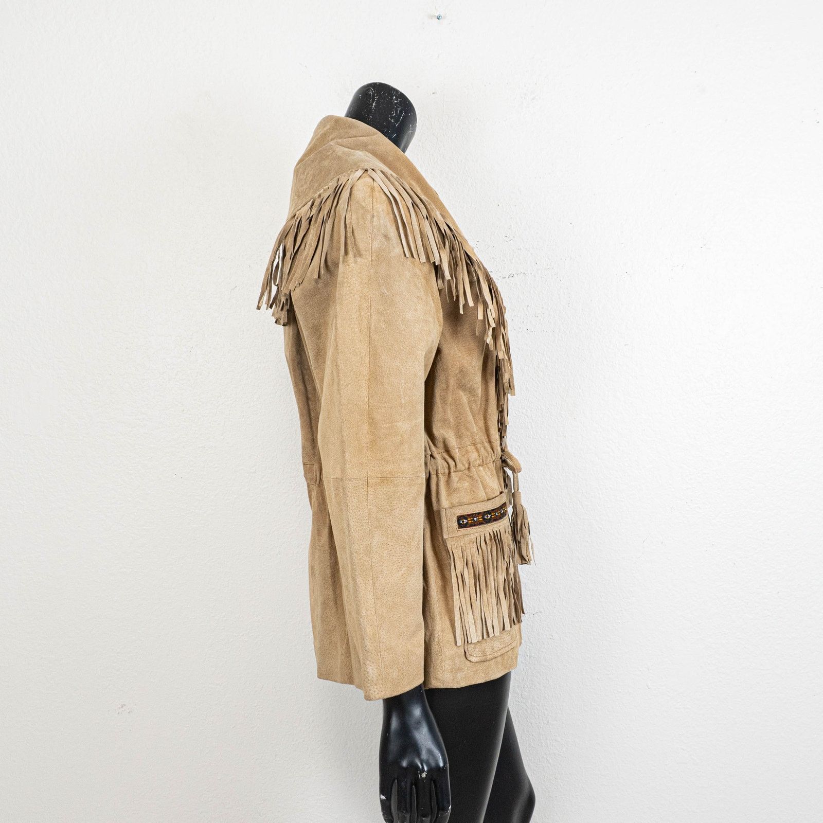Scully Scully Leather Western Jacket tan Suede Fringe size 10 Size L / US 10 / IT 46 - 6 Thumbnail