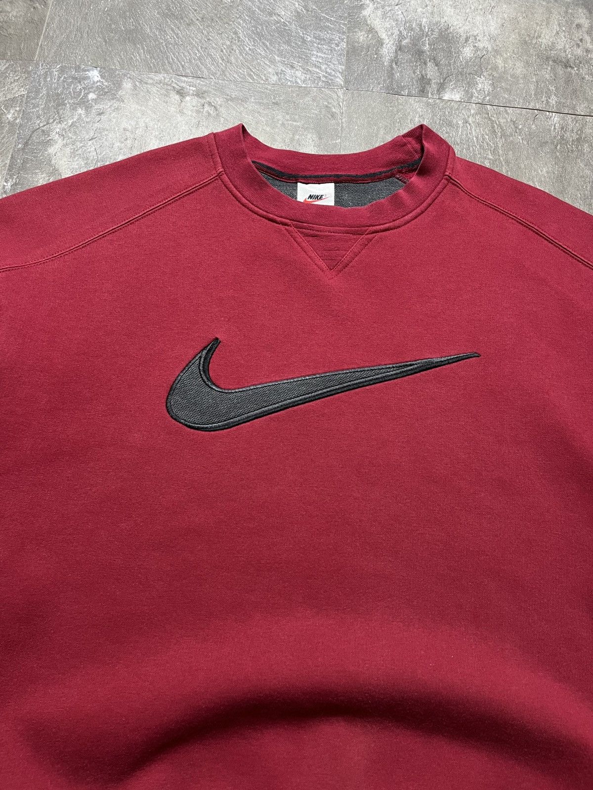 Nike Vintage Nike Sweatshirt Big Logo Swoosh Crewneck 90s Red Y2K Size US S / EU 44-46 / 1 - 2 Thumbnail