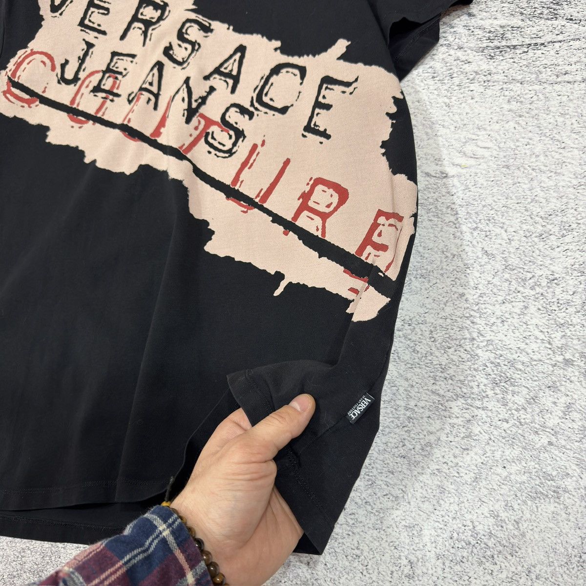 Designer × Versace Jeans Couture Versace JC Mens Black Tee L-XL size Size US XL / EU 56 / 4 - 8 Thumbnail