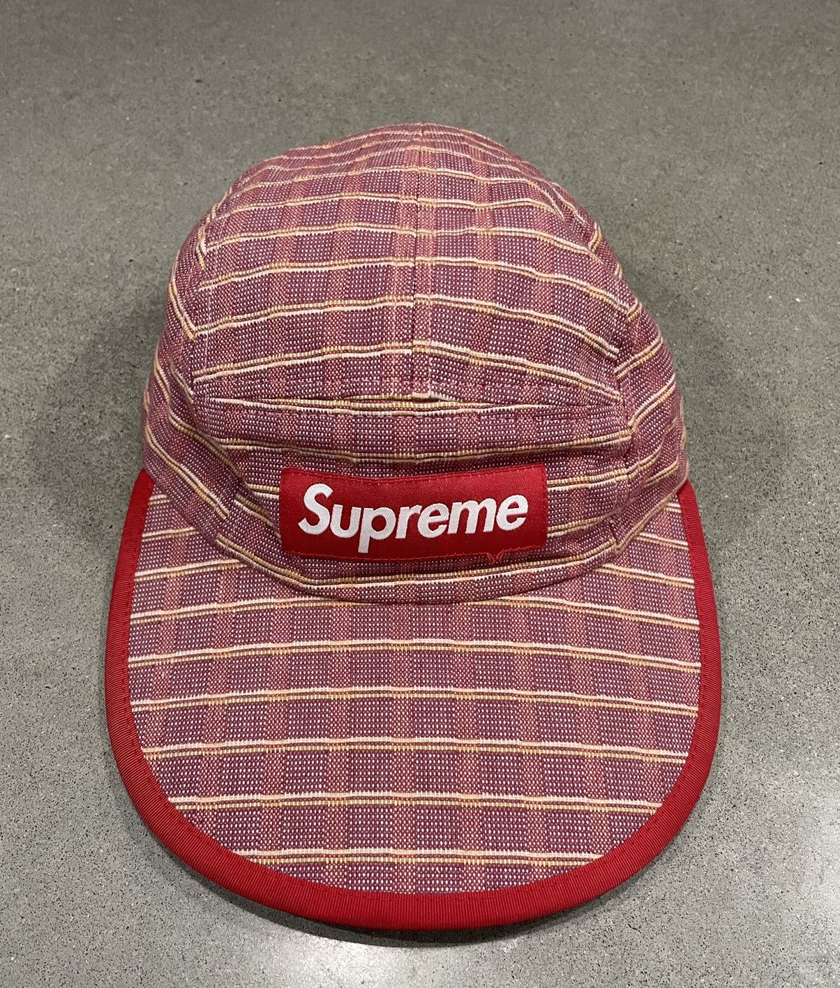Supreme RARE: S/S 2016 Supreme Nepal Woven Fitted Camp Cap "Red" Size ONE SIZE - 1 Thumbnail
