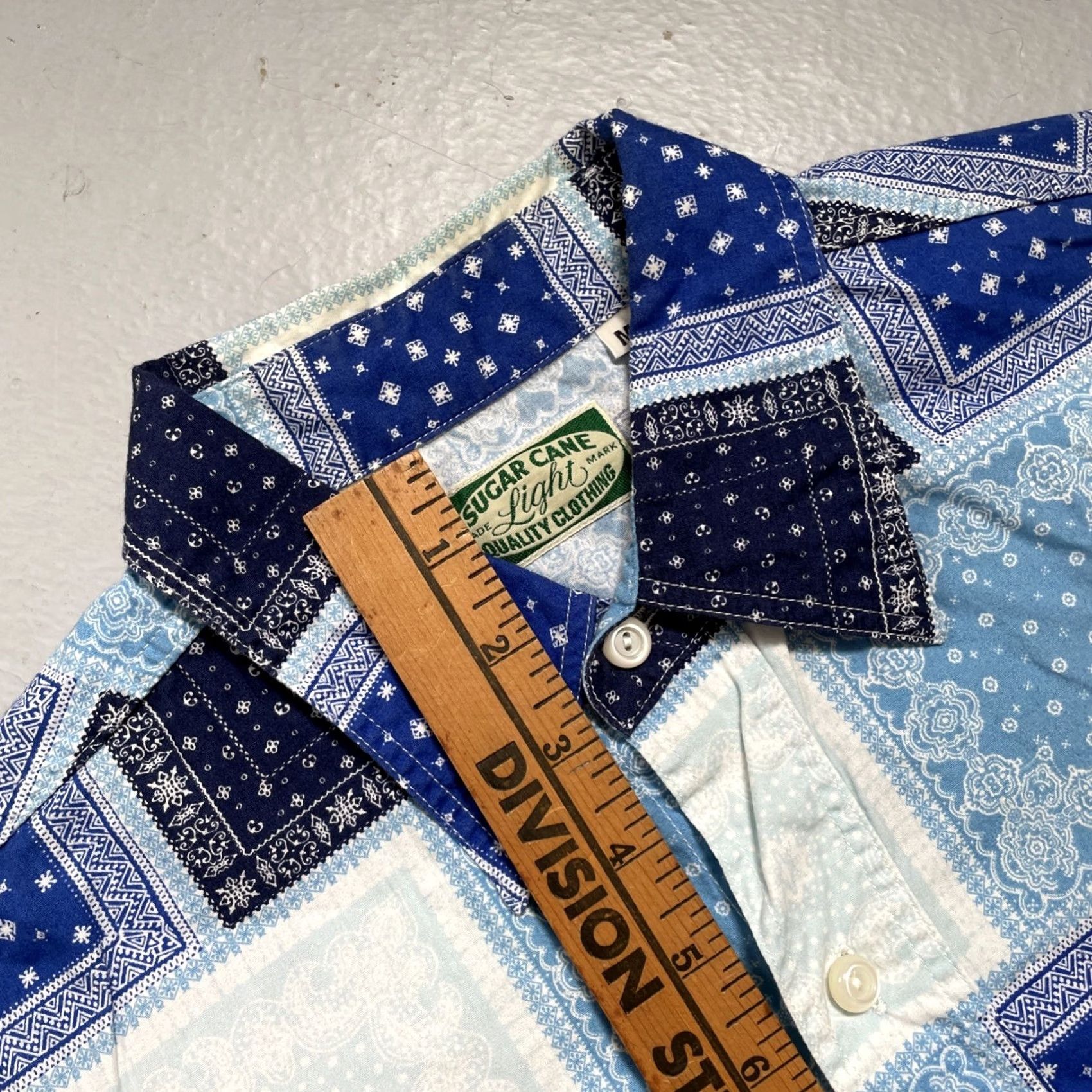 Sugar Cane Sugar Cane Work Shirt M Paisley Pattern Patchwork Light Made In Japan Size US M / EU 48-50 / 2 - 4 Thumbnail