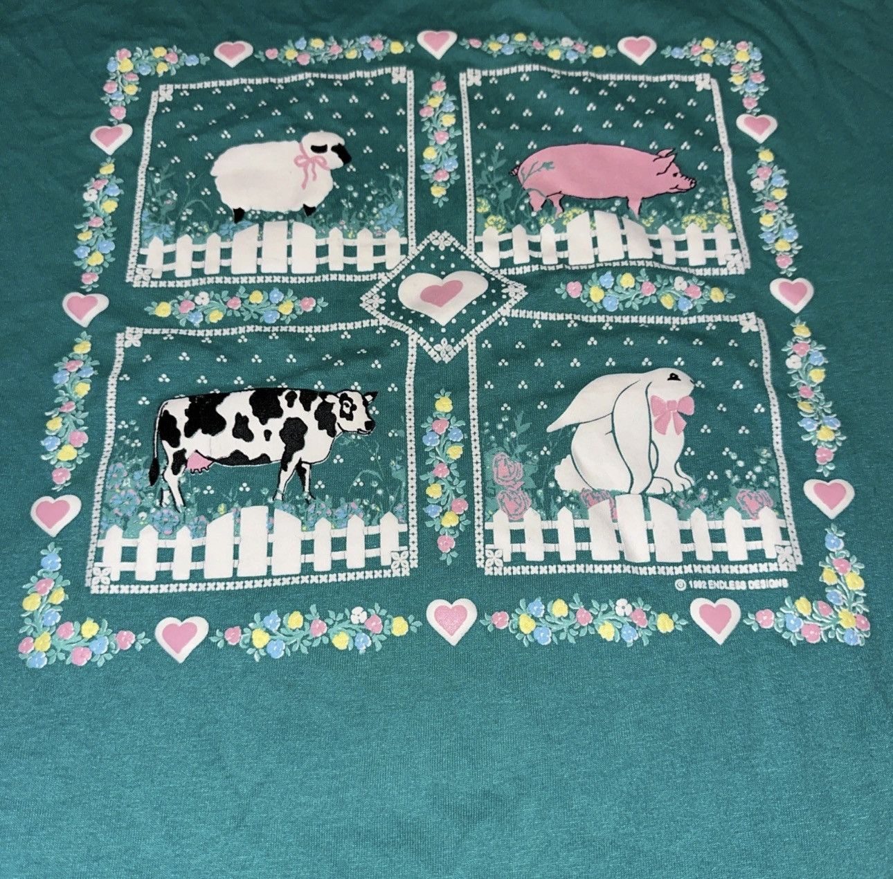 Other 1992 Endless Designs Animal Farm Print RARE!! Size XL Size US XL / EU 56 / 4 - 2 Thumbnail