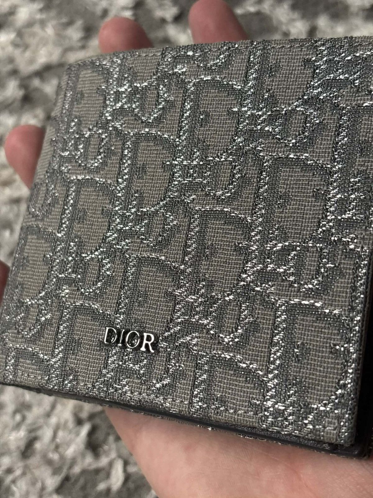 Dior Dior silver monogram wallet with coin pocket Size ONE SIZE - 7 Thumbnail