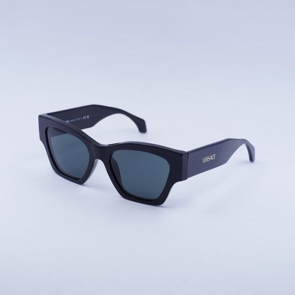 Versace Versace VE4492U GB1/87 Sunglasses Black Square Frame Size ONE SIZE - 1 Thumbnail