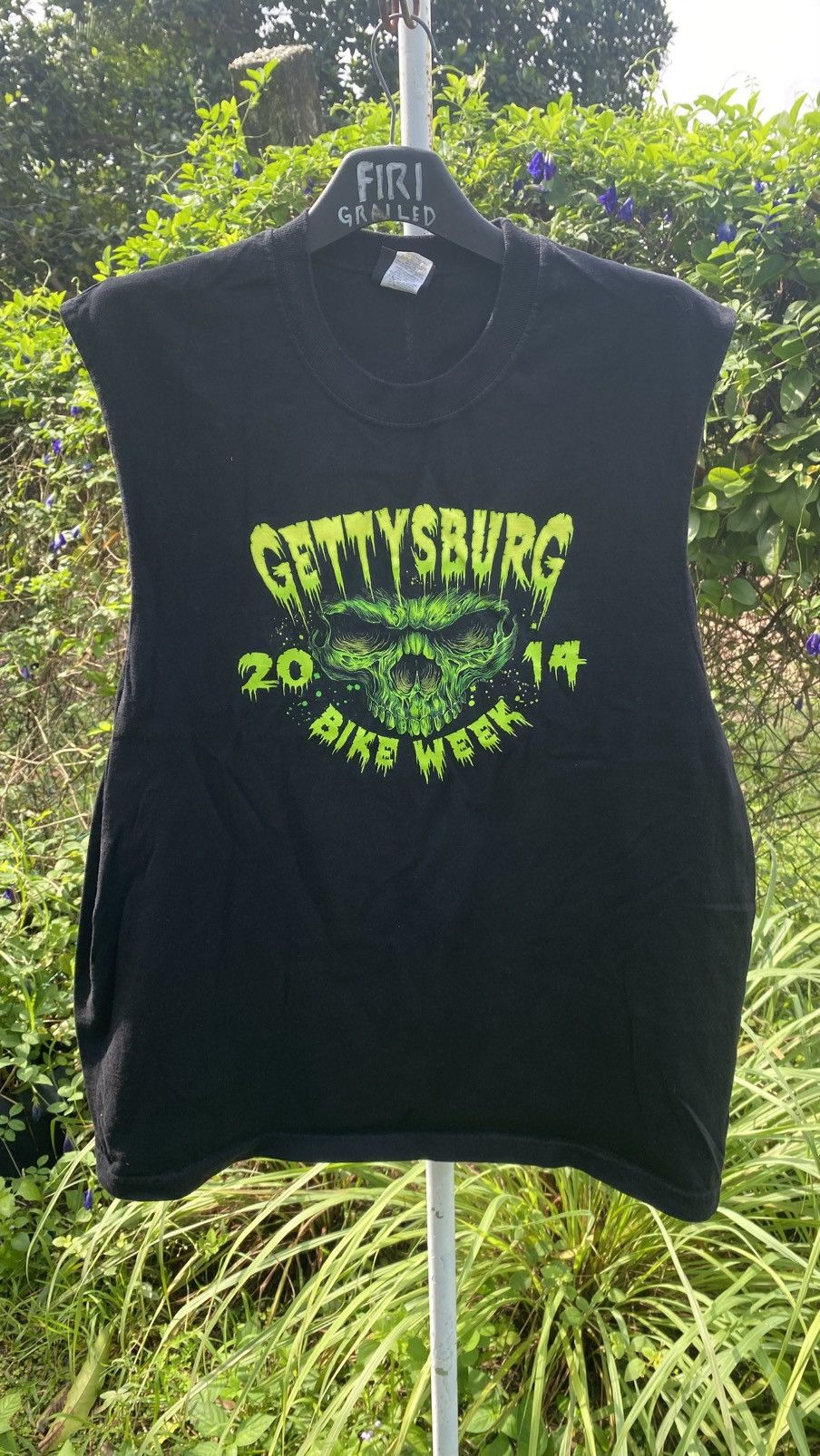 Other Hot Leathers | Gettysburg Bike Week 2014 Rare Sleeveless Tee Size US XL / EU 56 / 4 - 2 Thumbnail