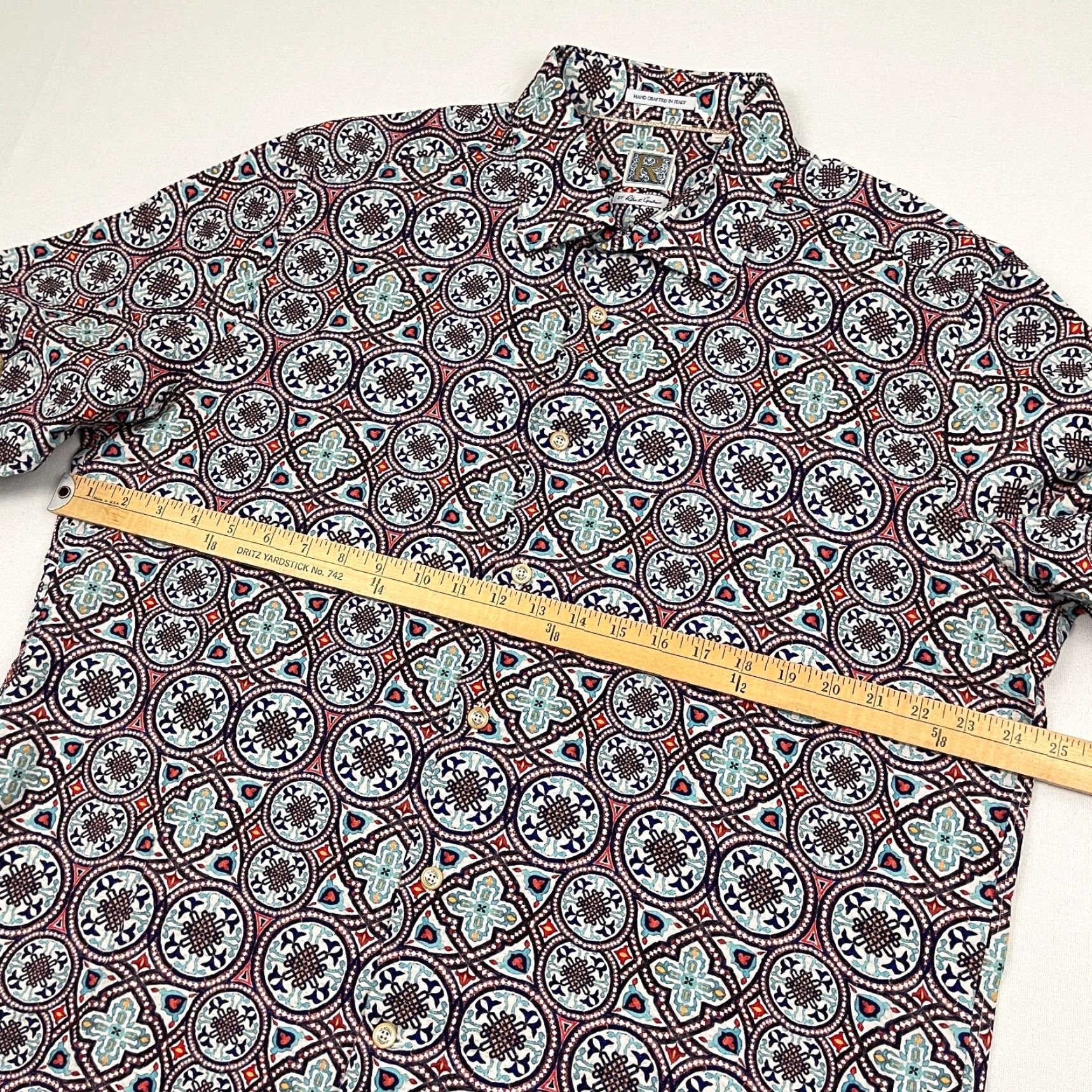 Robert Graham Robert Graham Vorsen Shirt Mens 3XL Geometric Button Up Hand Crafted in Italy Size US XXL / EU 58 / 5 - 5 Thumbnail