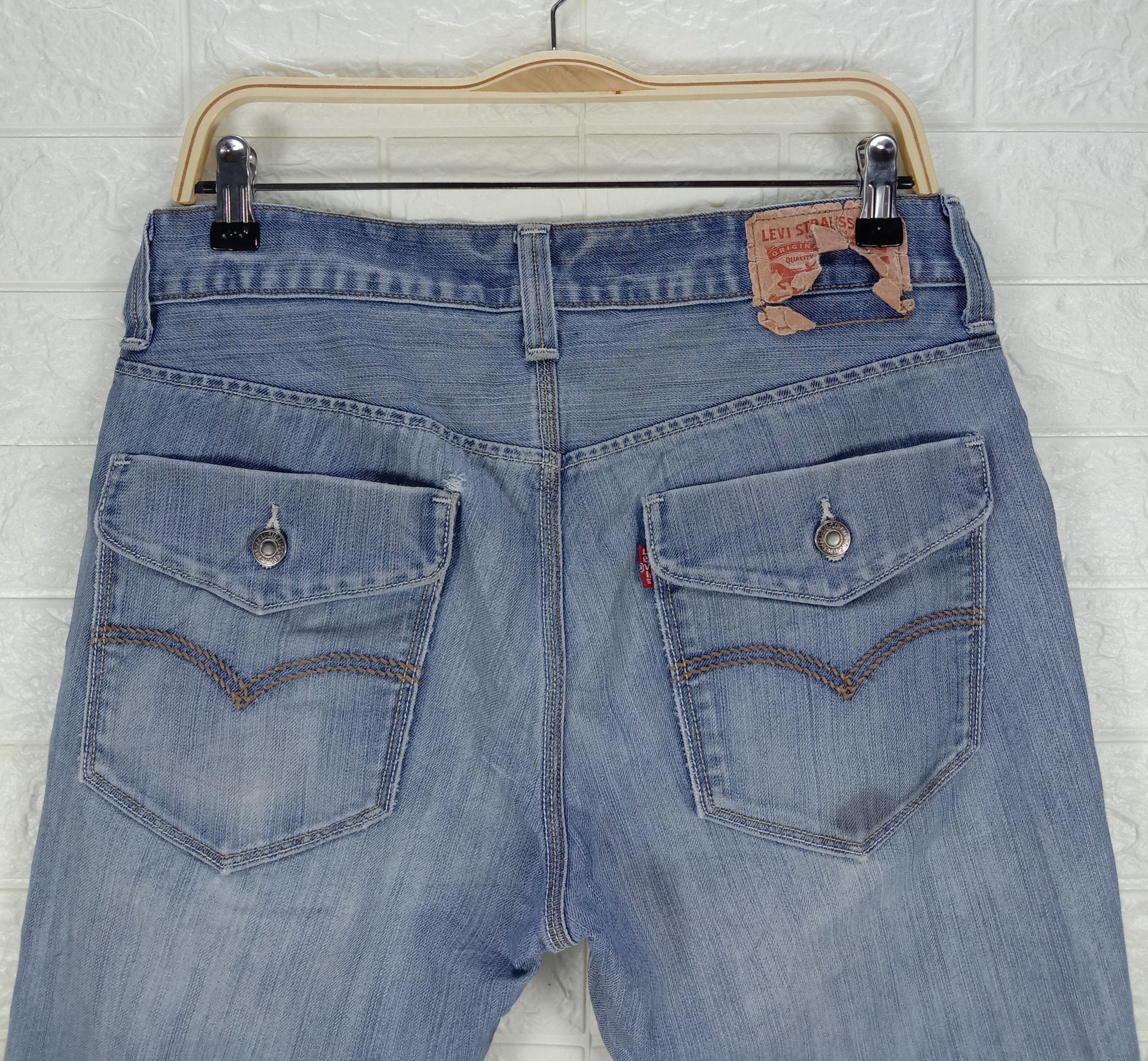 Levi's Vintage Levi's 663 Blue Wash Jeans Size 33" - 6 Thumbnail