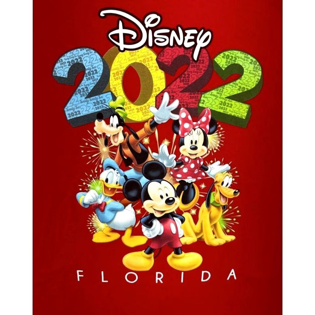 Disney Disney Shirt Adult XL Red Mickey Mouse & Friends Florida Tee Short Sleeve Mens Size US XL / EU 56 / 4 - 4 Thumbnail