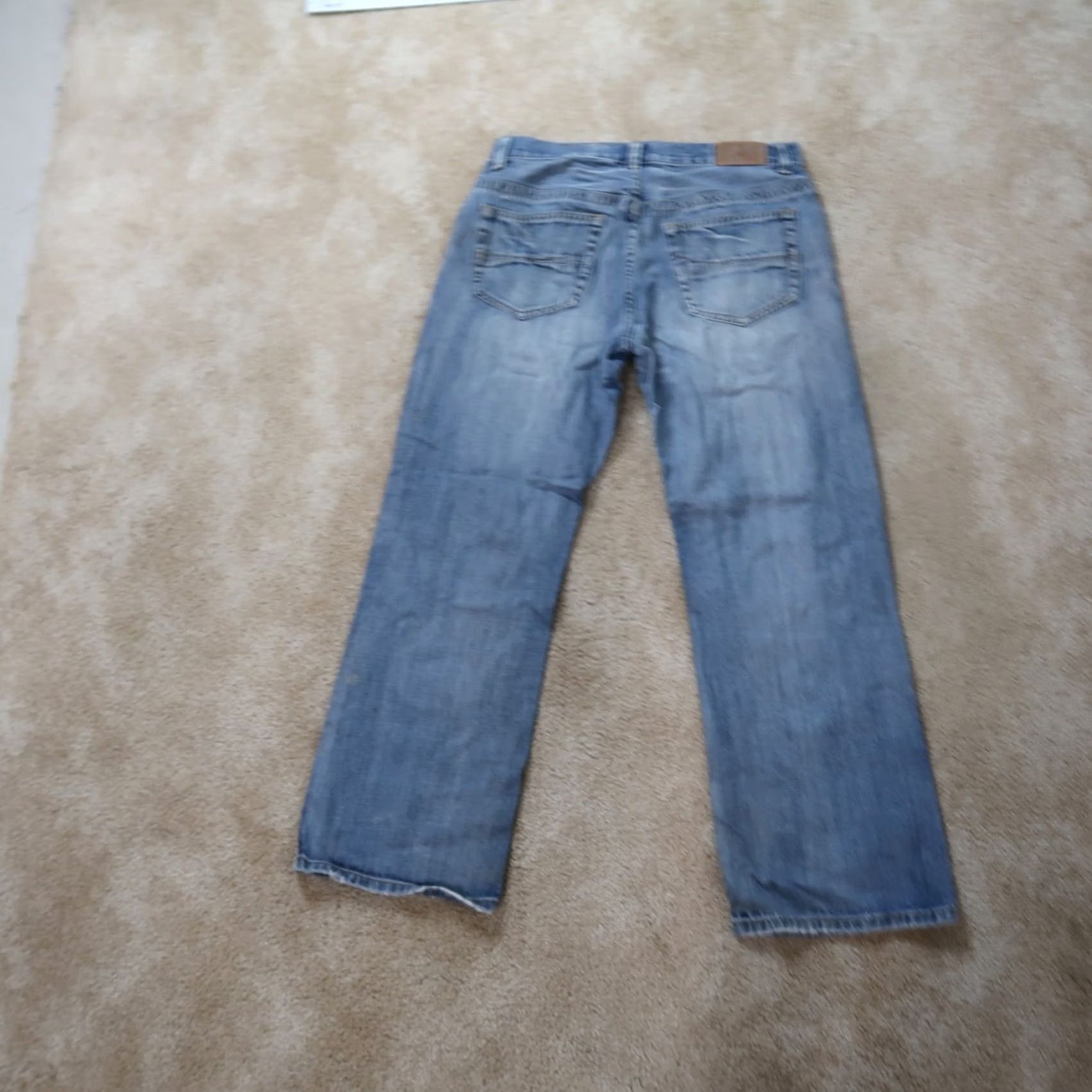 Denime VINTAGE Baileys Point Bootcut Jeans Men’s 32x30 Blue Denim Distressed Grunge 5-Pocket Relaxed Regular Size 32 in Blue Mens Jeans Size US 32 / EU 48 - 7 Thumbnail