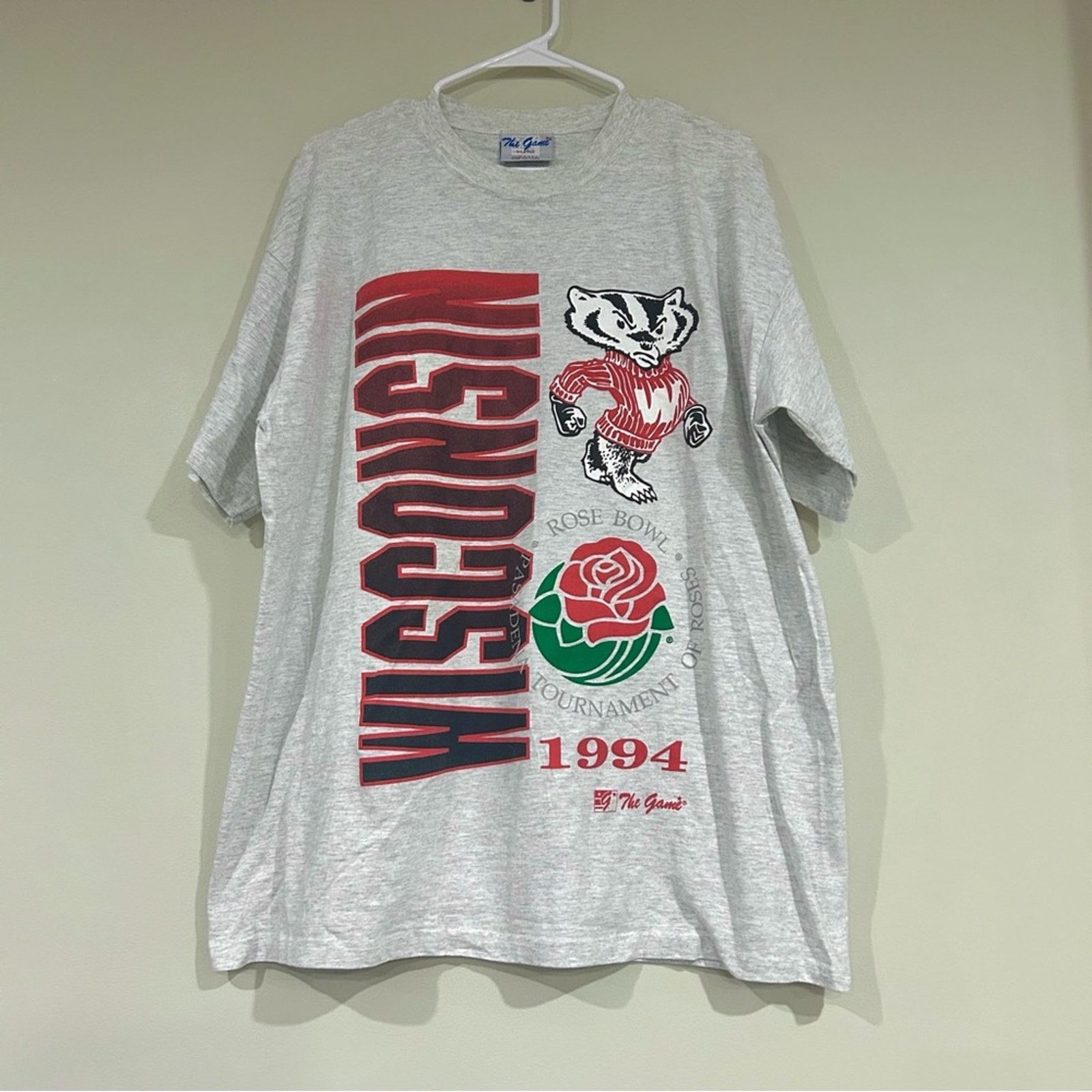 The Game Vintage 1994 Wisconsin Badgers Football Rose Bowl Shirt Size US XL / EU 56 / 4 - 1 Thumbnail